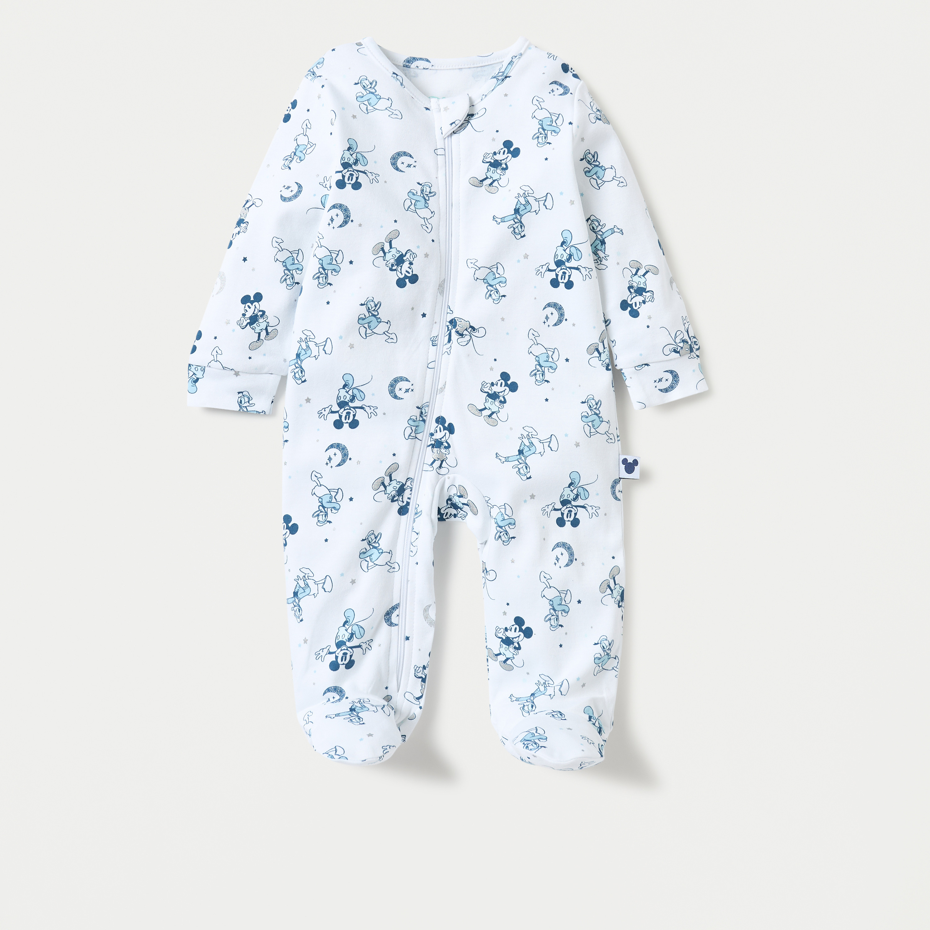 بدلة نوم مغلقة القدمين بسحاب إغلاق وطبعات من ديزني-baby-boys-clothing-nightwear-sleepsuits-image-1