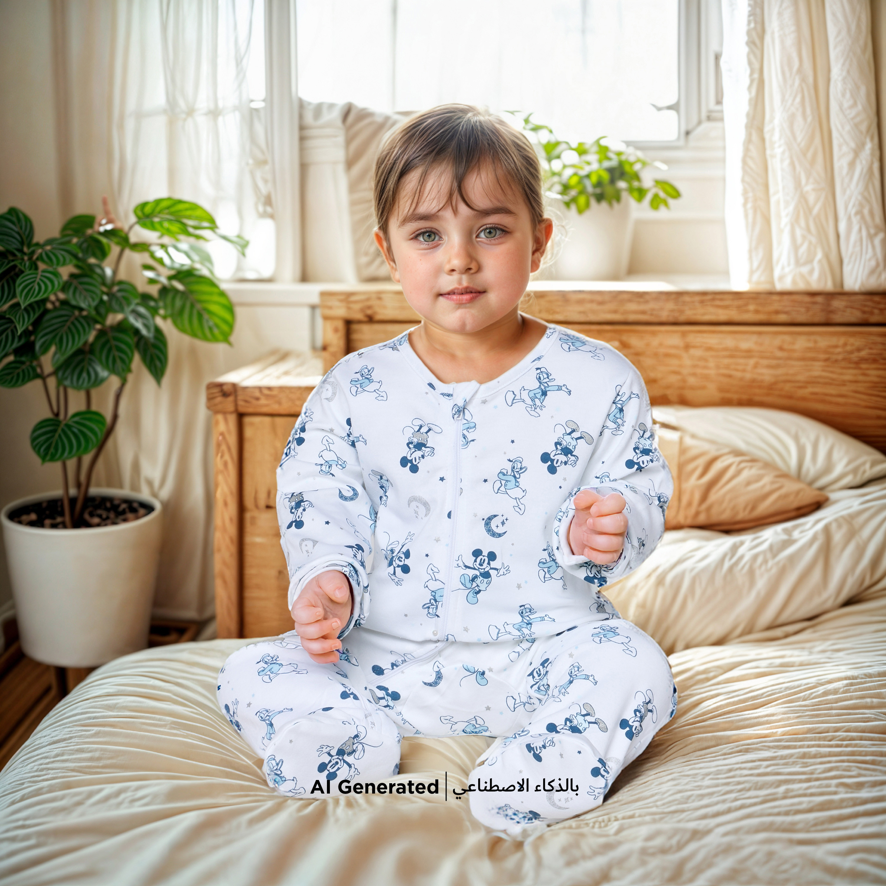 بدلة نوم مغلقة القدمين بسحاب إغلاق وطبعات من ديزني-baby-boys-clothing-nightwear-sleepsuits-image-6
