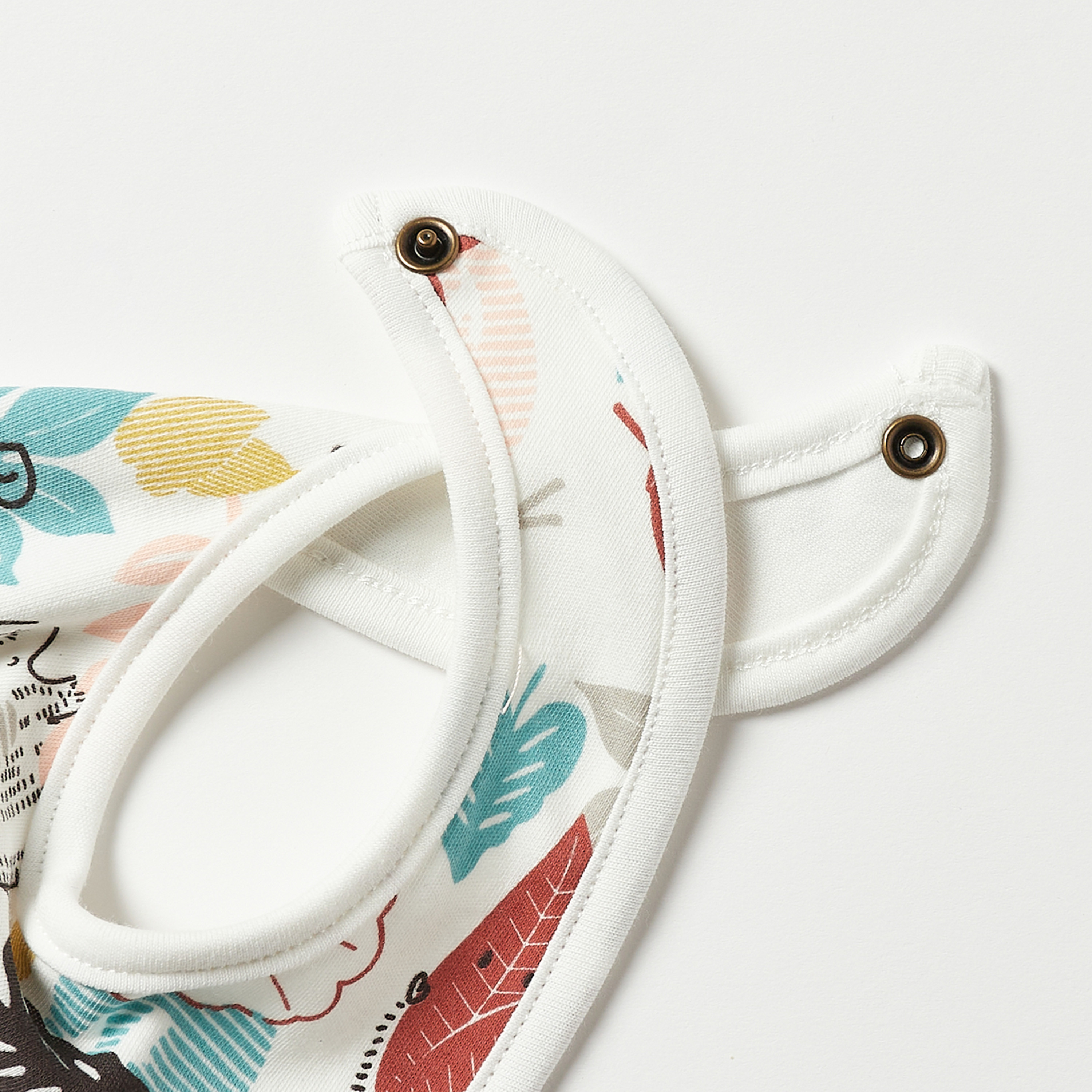 Juniors Tropical Print Bib with Snap Button Closure-baby-feeding-bibs-image-3