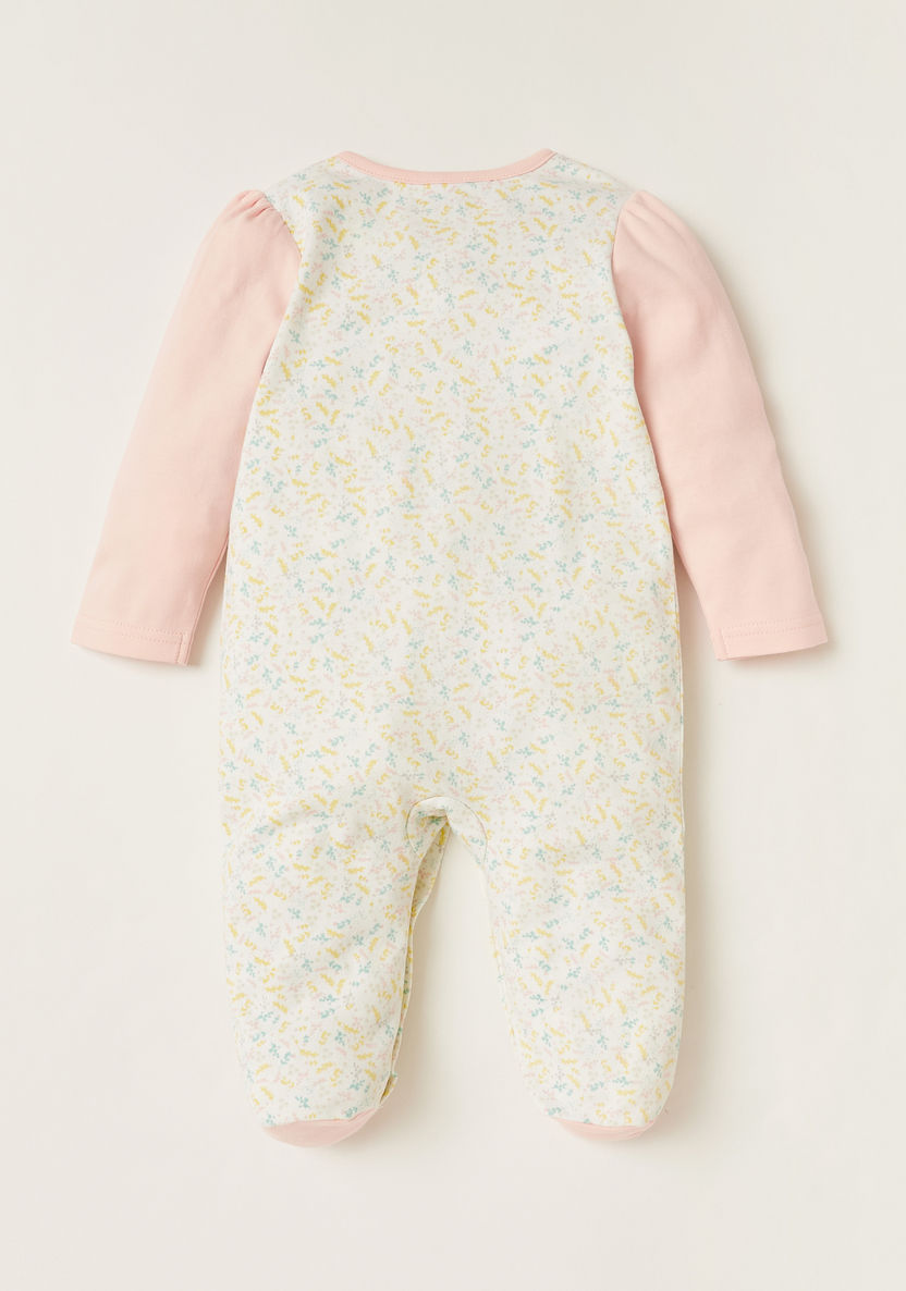 Juniors All-Over Print Closed Feet Sleepsuit with Long Sleeves-Sleepsuits-image-2