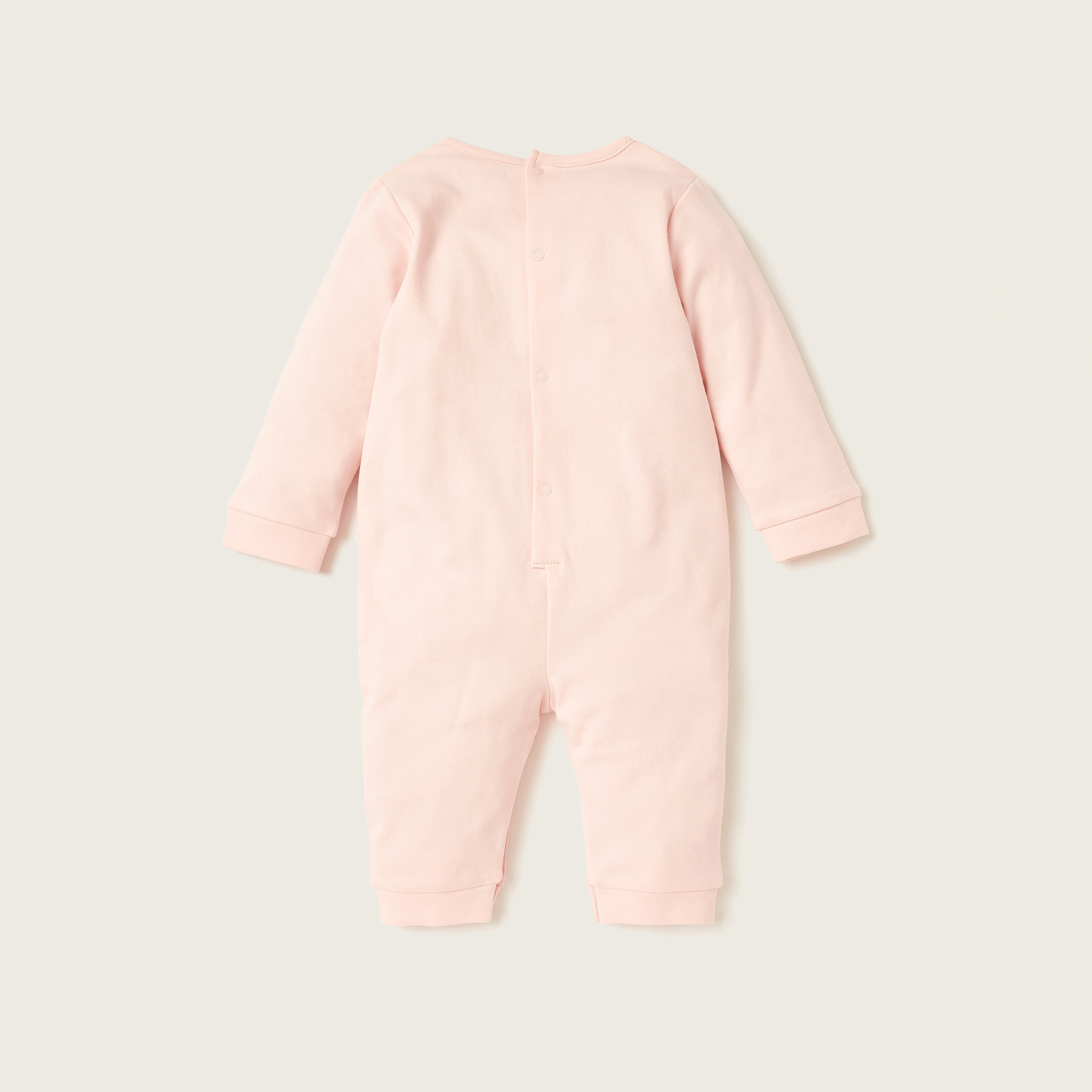 Juniors Graphic Print Sleepsuit with Long Sleeves-baby-girls-clothing-nightwear-sleepsuits-image-3