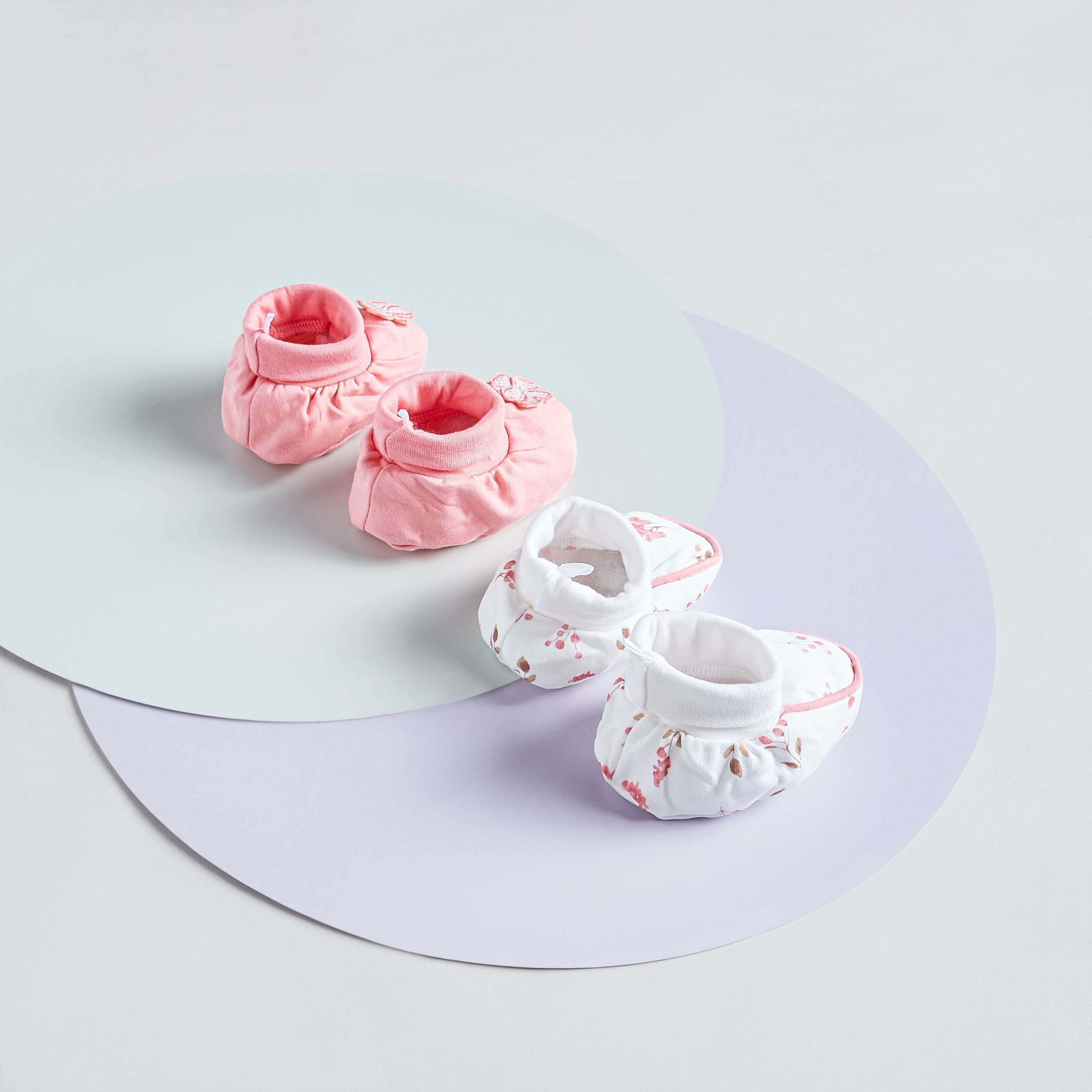 Juniors Floral Detail Booties - Set of 2-promo_babyshop_Buy3for10_UAE230426-image-4