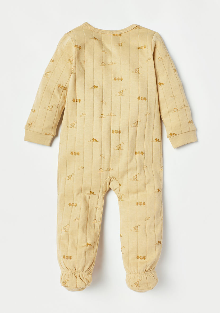 Giggles All-Over Print Sleepsuit with Zip Closure-Sleepsuits-image-3