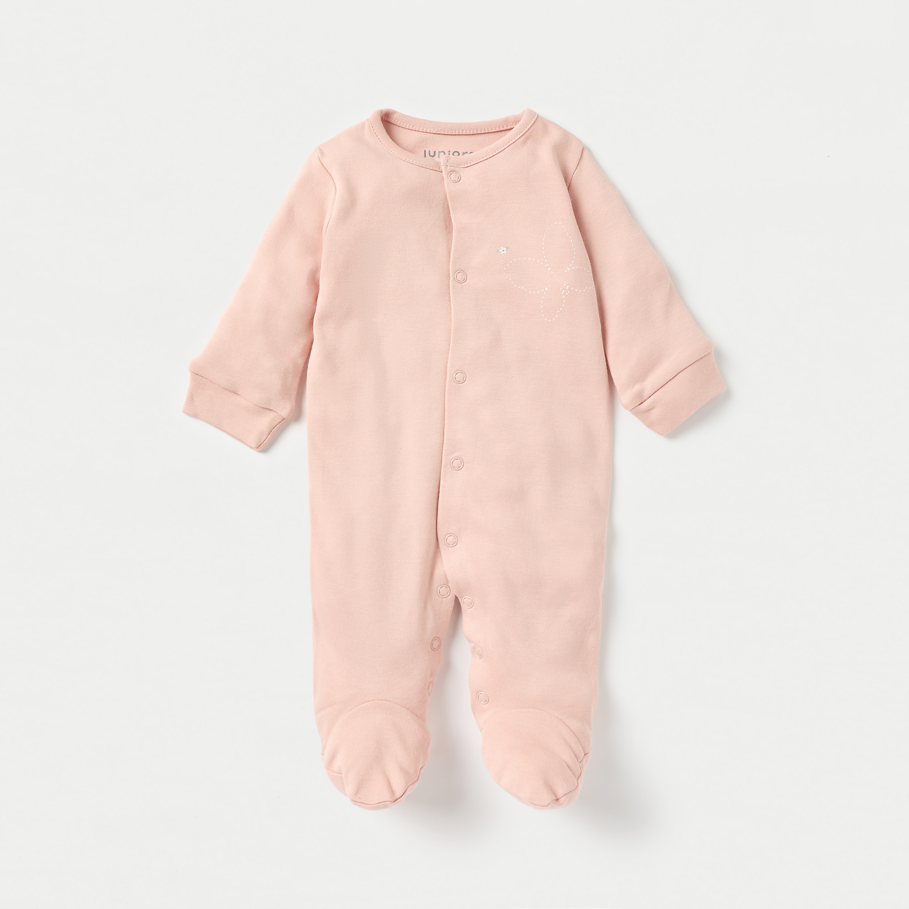 بدلات نوم بأقدام مغلقة وطبعات أزهار من جونيورز - طقم من قطعتين-baby-girls-clothing-nightwear-sleepsuits-image-2