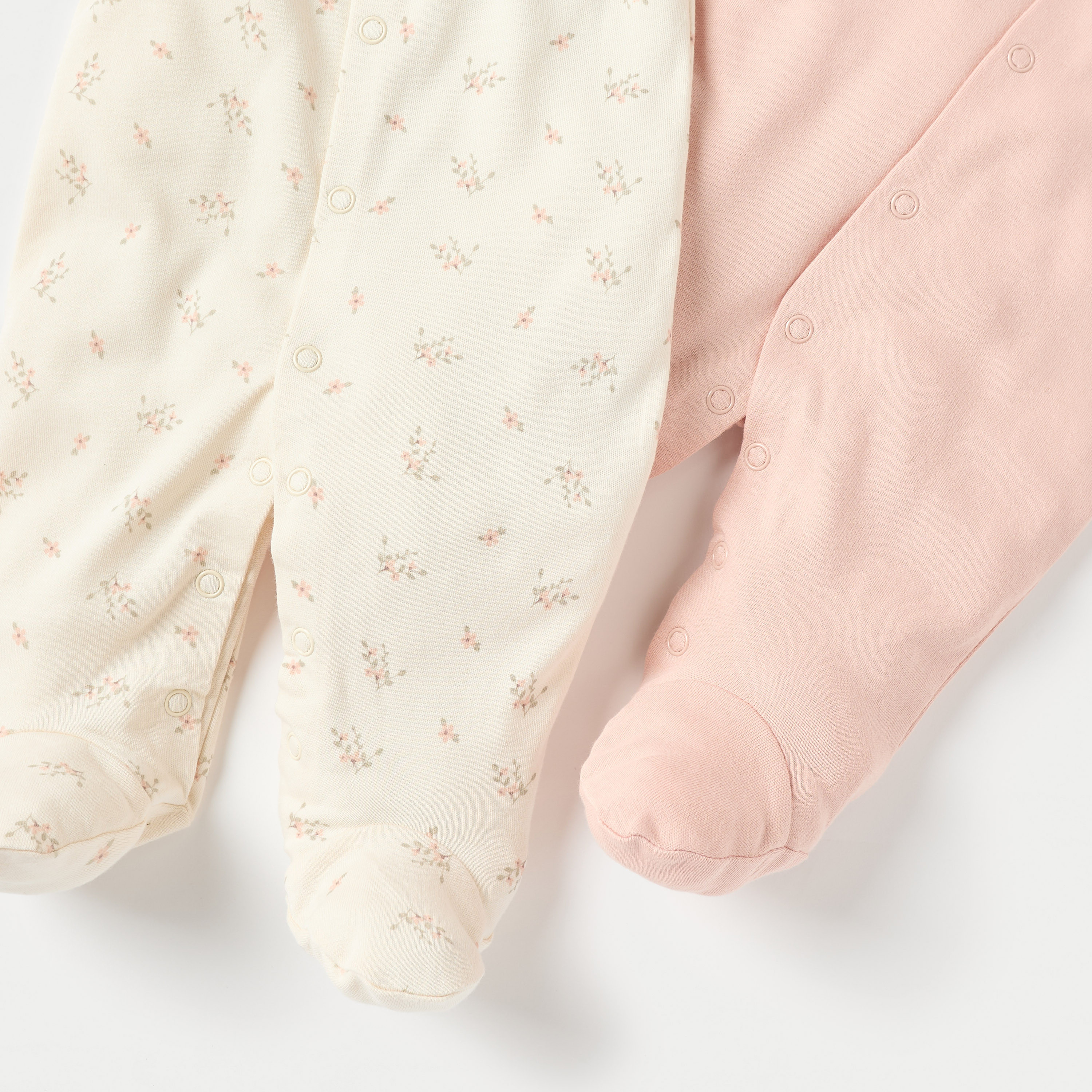 بدلات نوم بأقدام مغلقة وطبعات أزهار من جونيورز - طقم من قطعتين-baby-girls-clothing-nightwear-sleepsuits-image-5