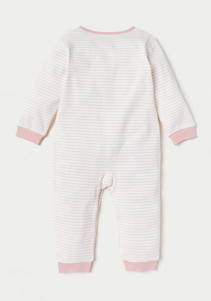 Giggles Striped Sleepsuit with Long Sleeves and Pockets-Sleepsuits-image-3