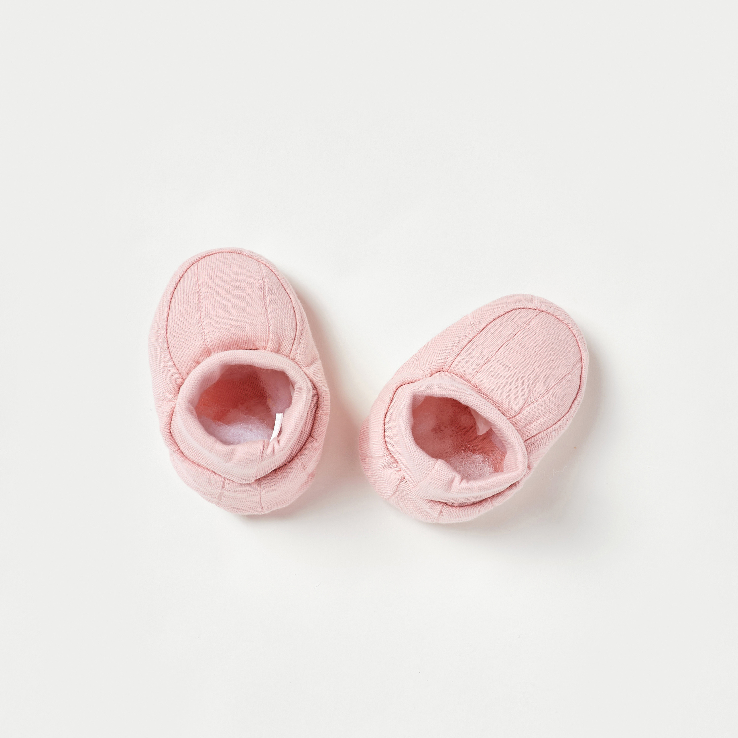 Giggles Striped Booties-baby-girls-shoes-booties-image-1