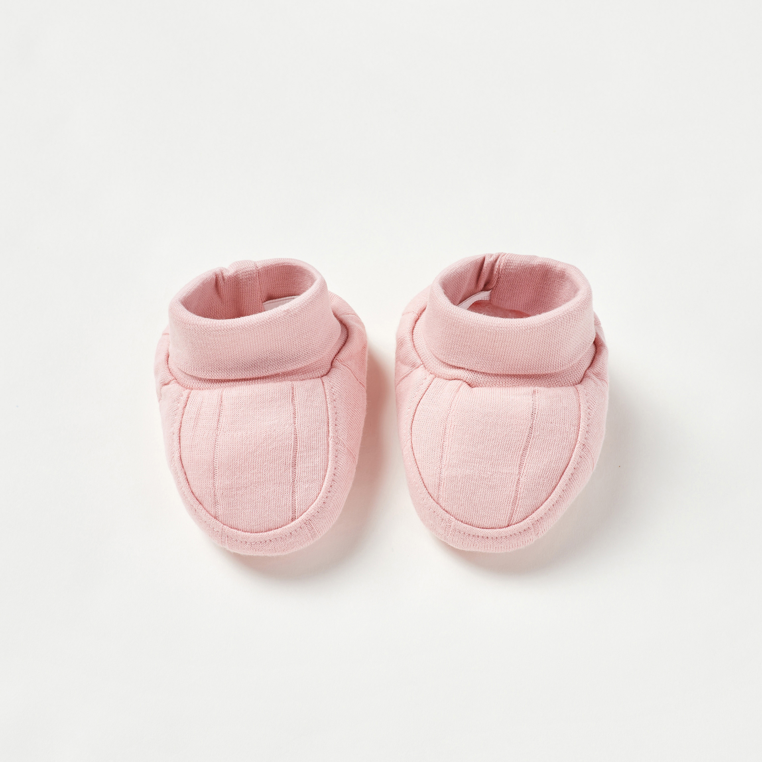 Giggles Striped Booties-baby-girls-shoes-booties-image-5