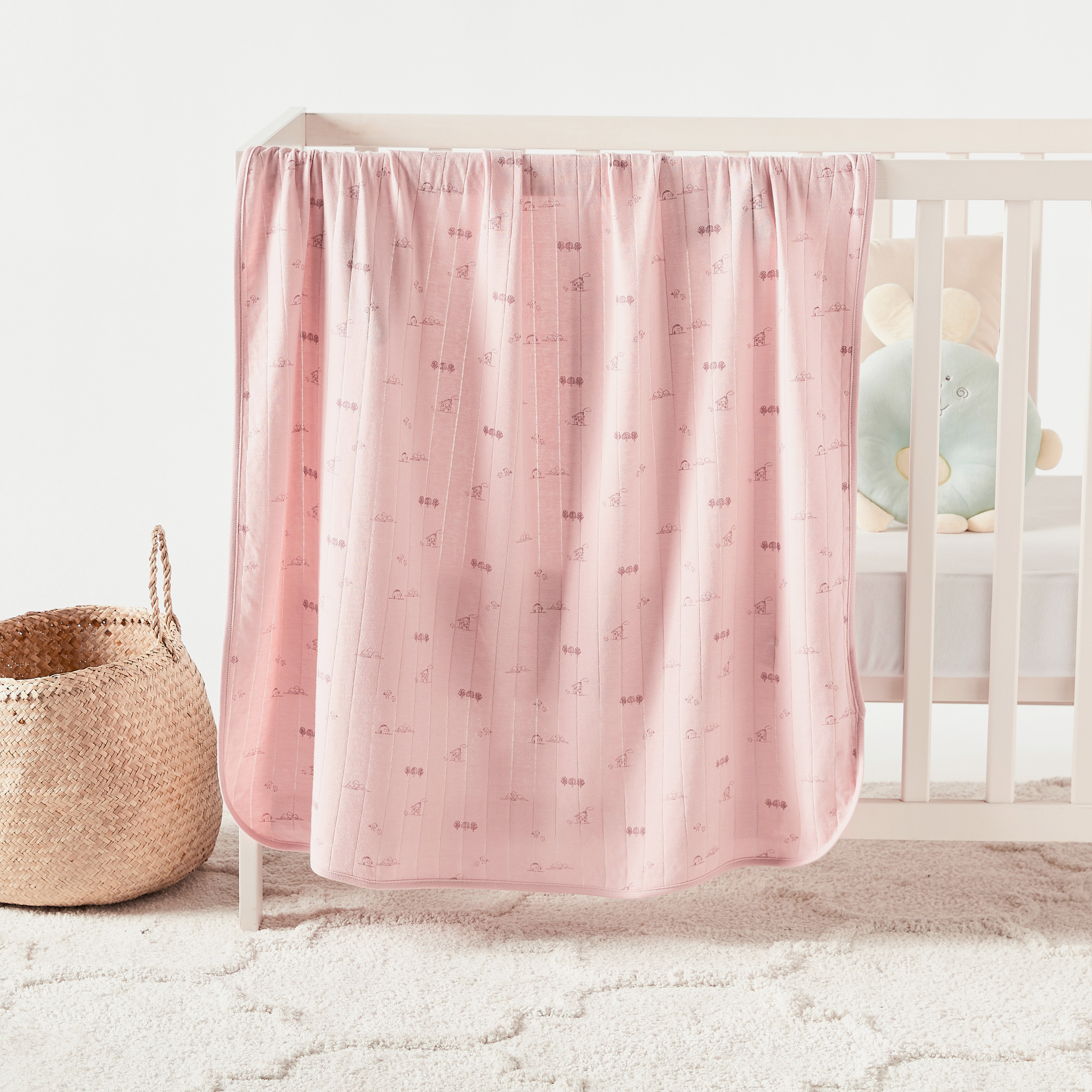 Giggles Printed Receiving Blanket-baby-nursery-blanketsandswaddles-receivingblankets-image-1