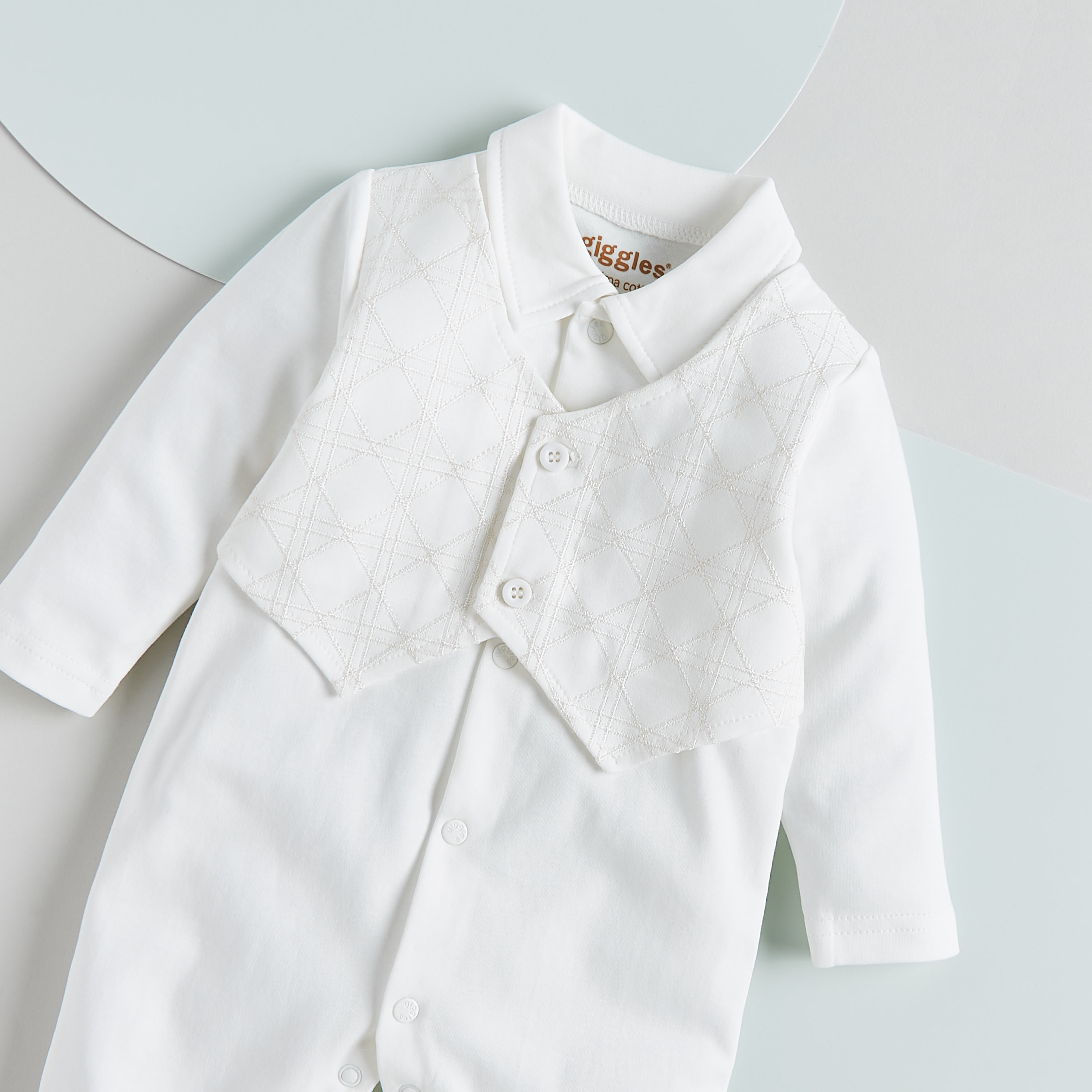 Giggles Solid Collared Sleepsuit with Checked Panel Overlay-baby-boys-clothing-nightwear-sleepsuits-image-3