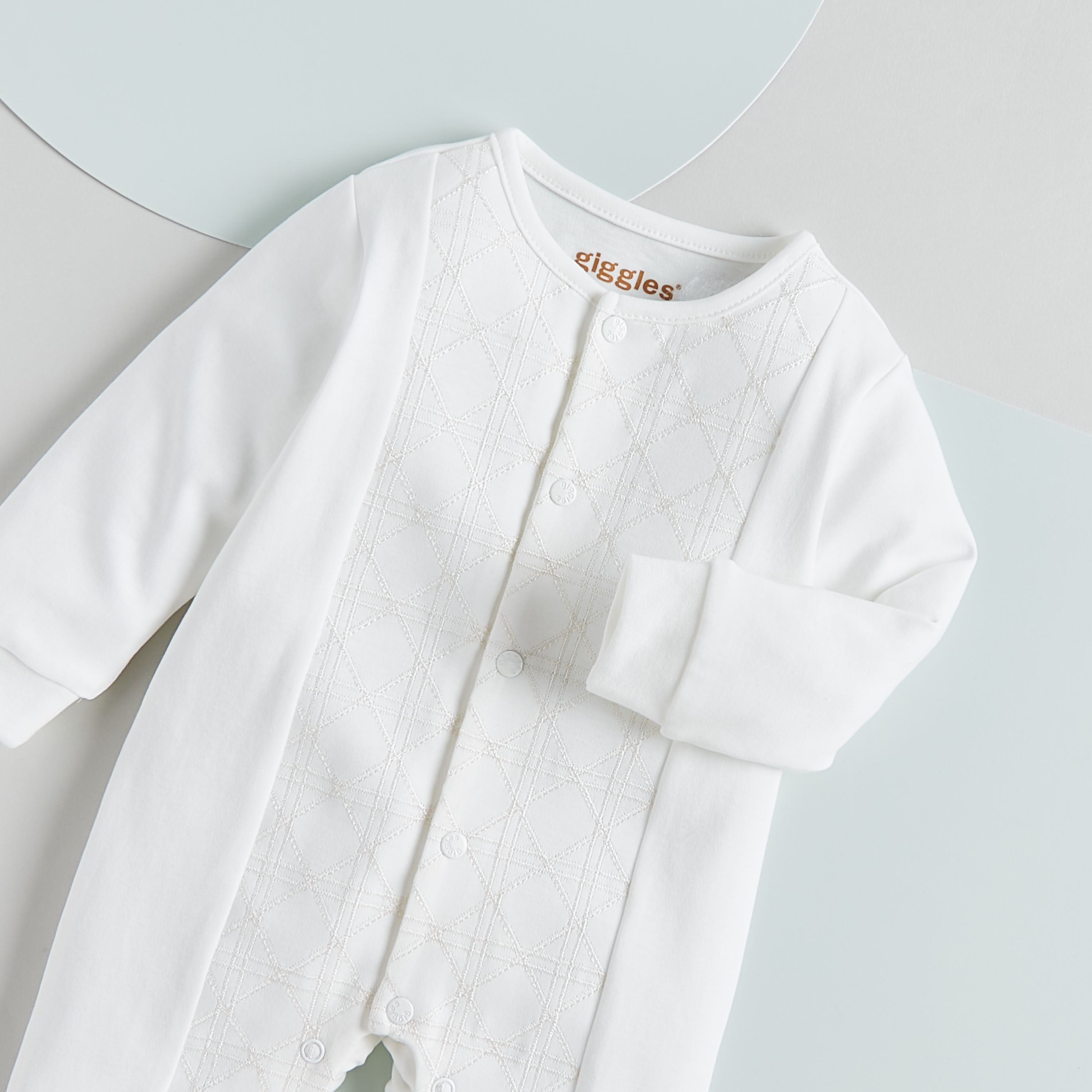 Giggles Panelled Sleepsuit with Long Sleeves and Button Closure-baby-boys-clothing-nightwear-sleepsuits-image-3
