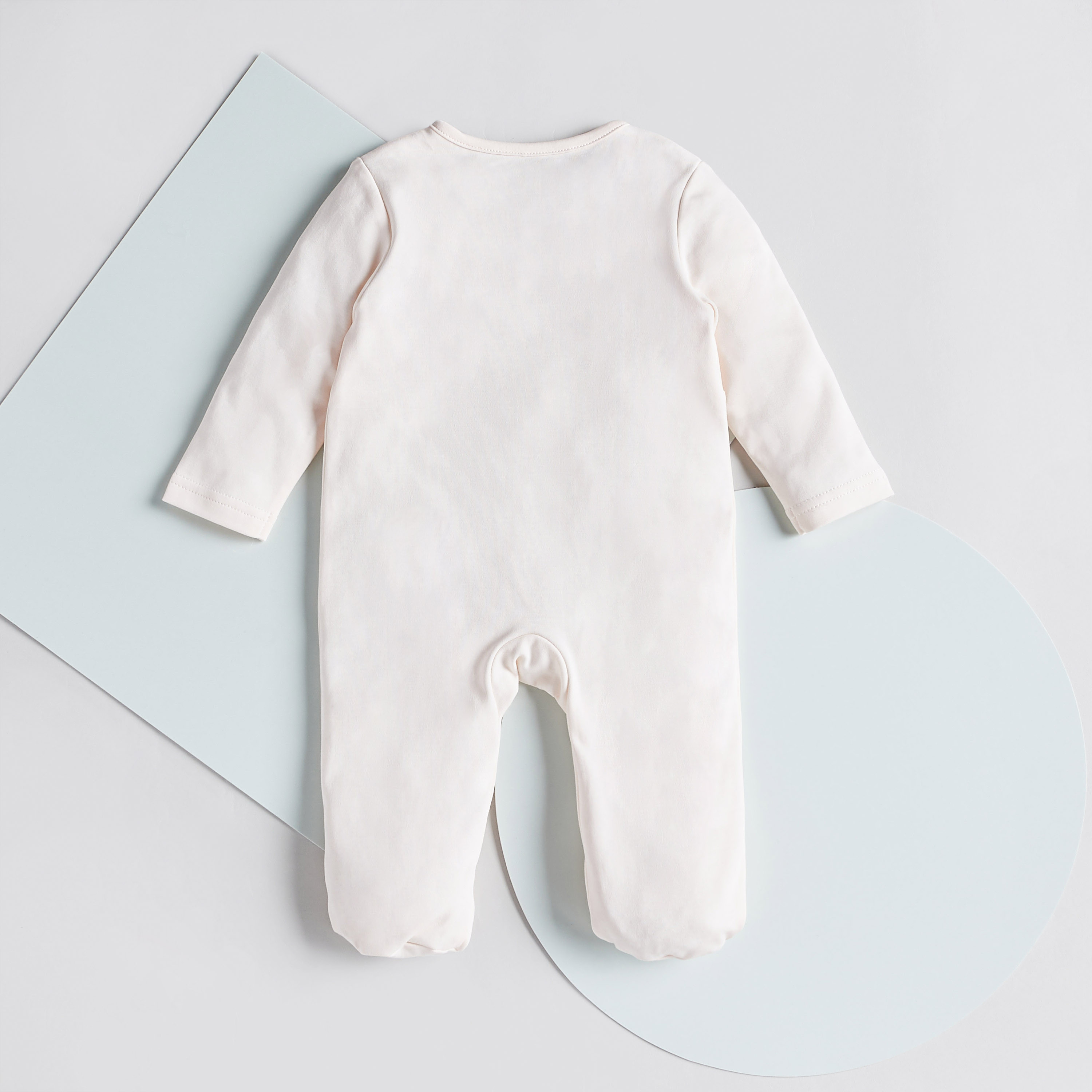 Giggles Embroidered Sleepsuit with Long Sleeves and Snap Button Closure-baby-girls-clothing-nightwear-sleepsuits-image-2