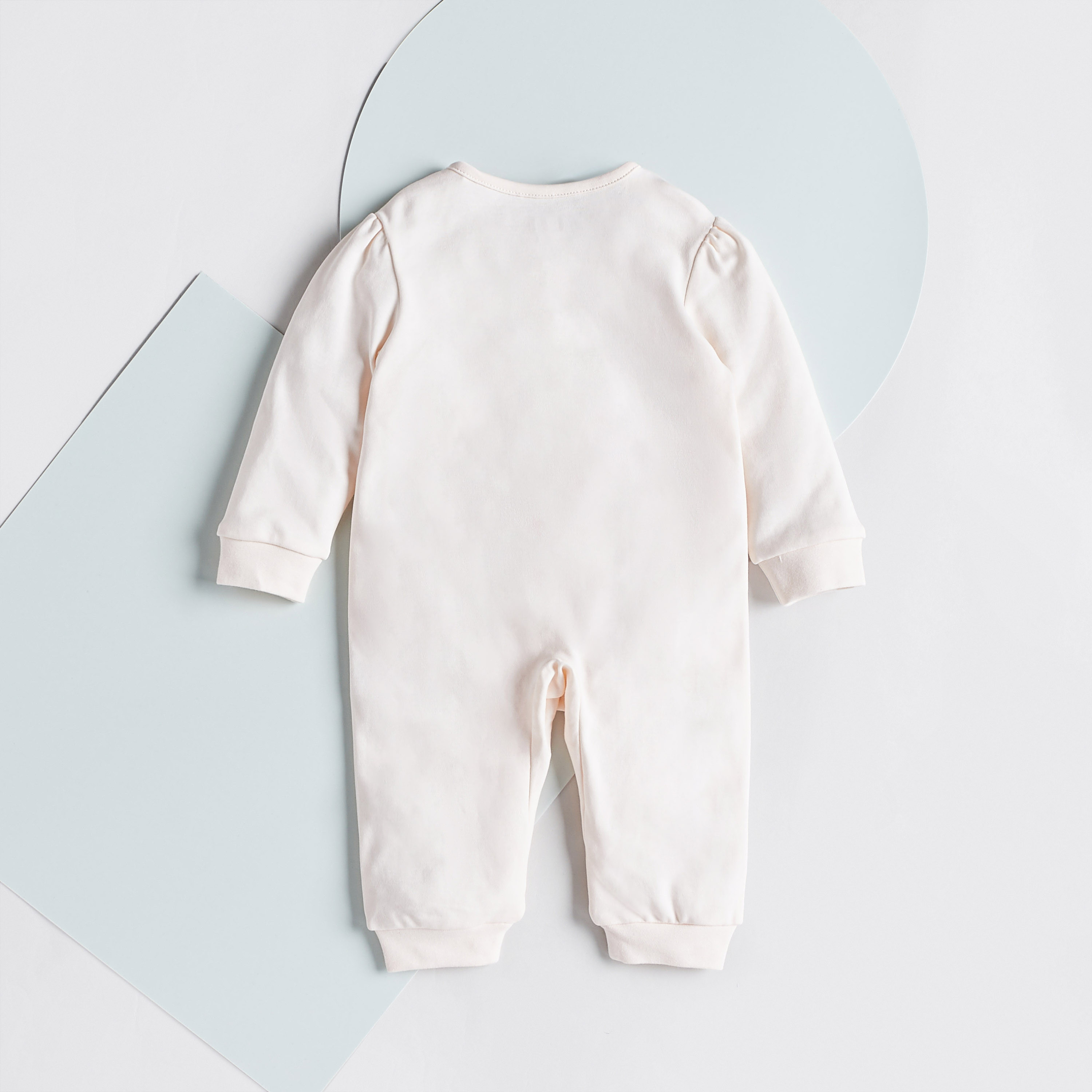 Giggles Embroidered Long Sleeves Sleepsuit with Round Neck and Snap Button Closure-baby-girls-clothing-nightwear-sleepsuits-image-2