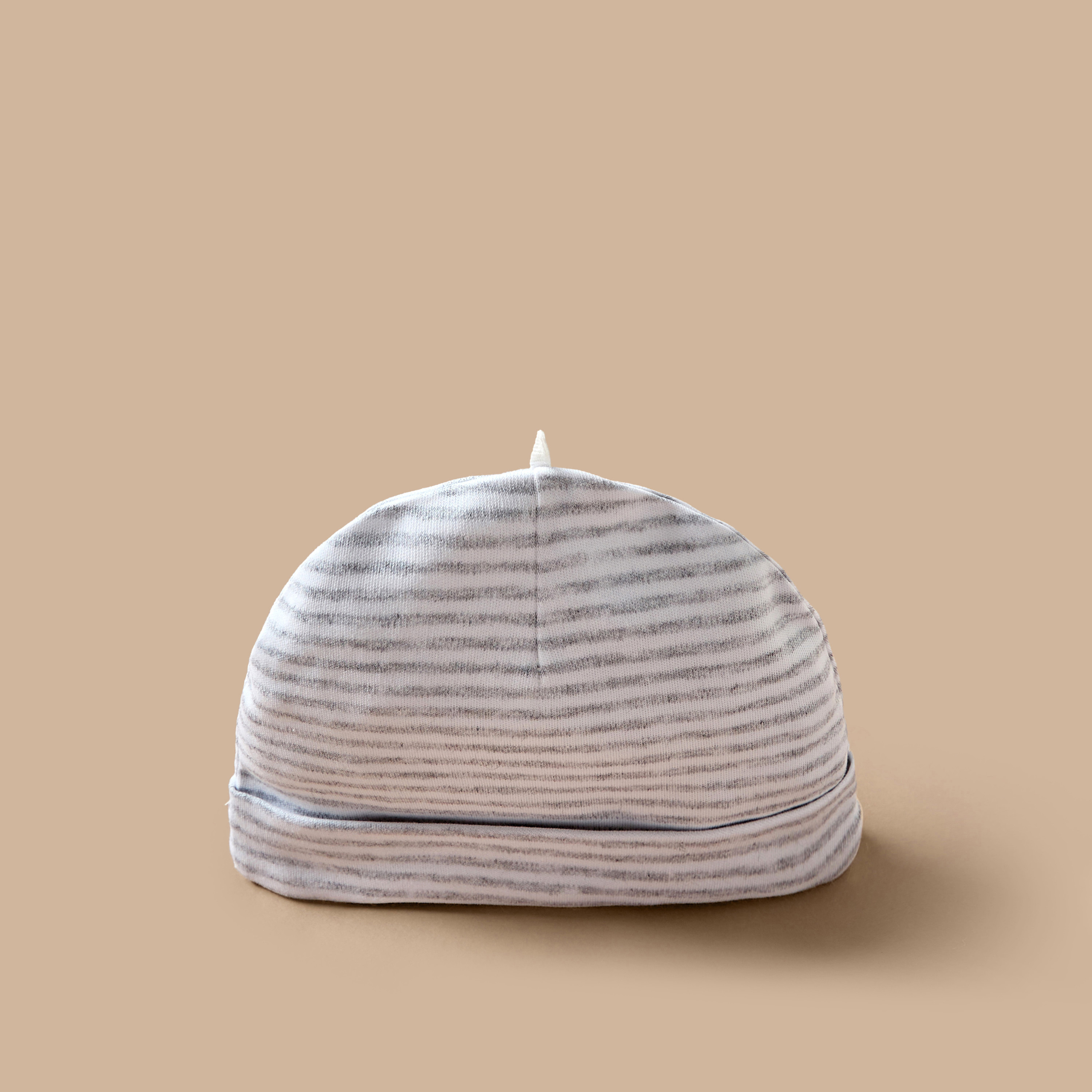 Juniors Leaf Print Beanie Cap - Set of 3-baby-boys-accessories-caps-image-2