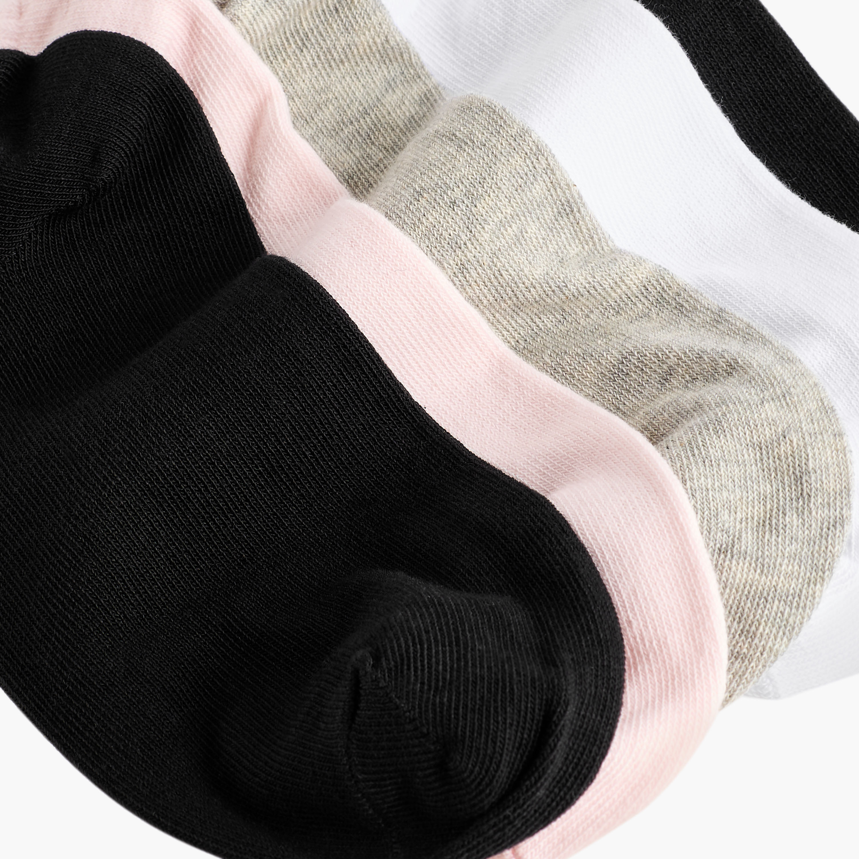 عبوة جوارب قطن 7 أزواج بطول الكاحل من فلورا بيلا-women-socksandstockings-image-4