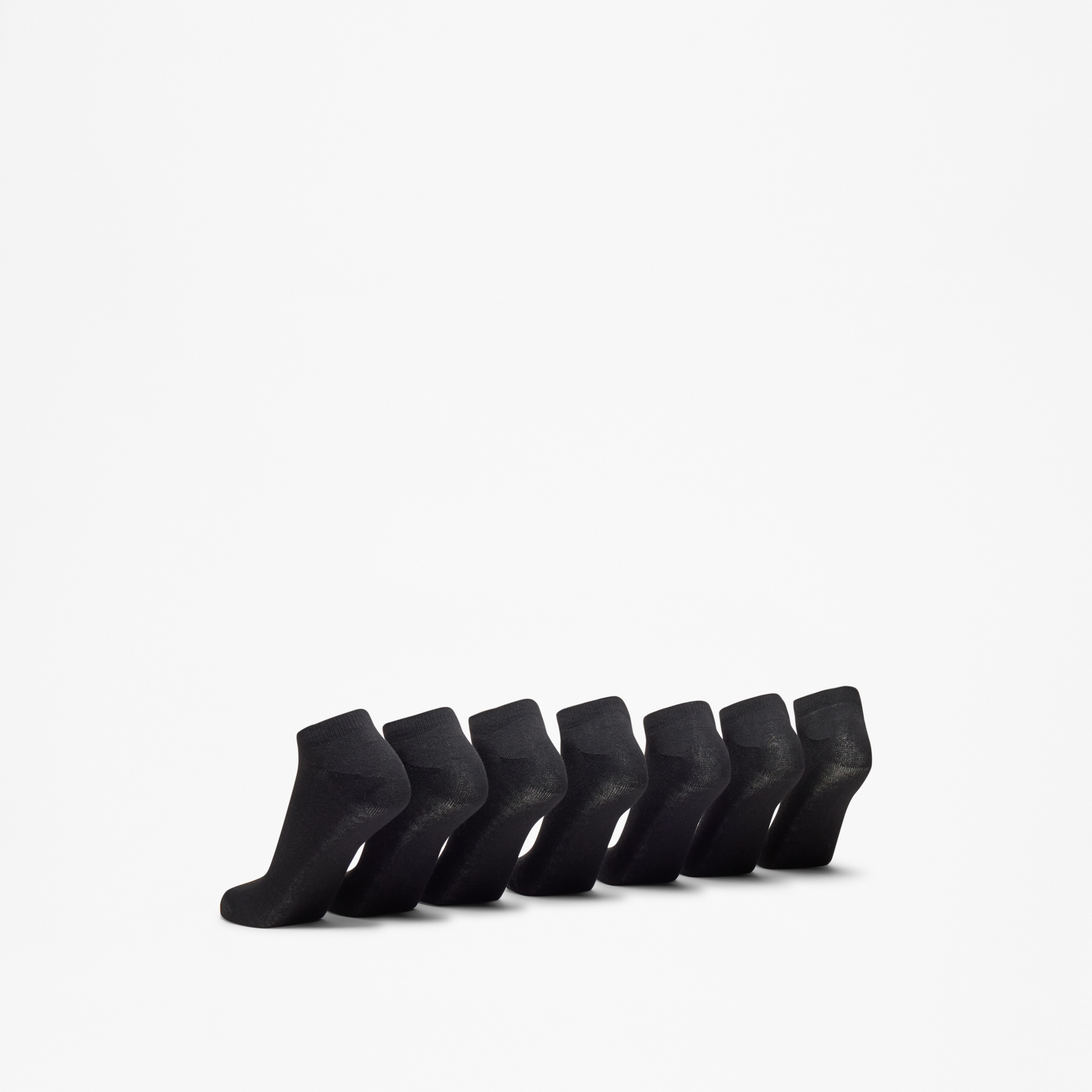 Flora Bella Flora Bella Solid Ankle Length Socks - Set of 7-women-socksandstockings-image-3