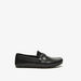 Duchini Men's Slip-On Moccasins with Buckle Accent-Moccasins-thumbnail-0