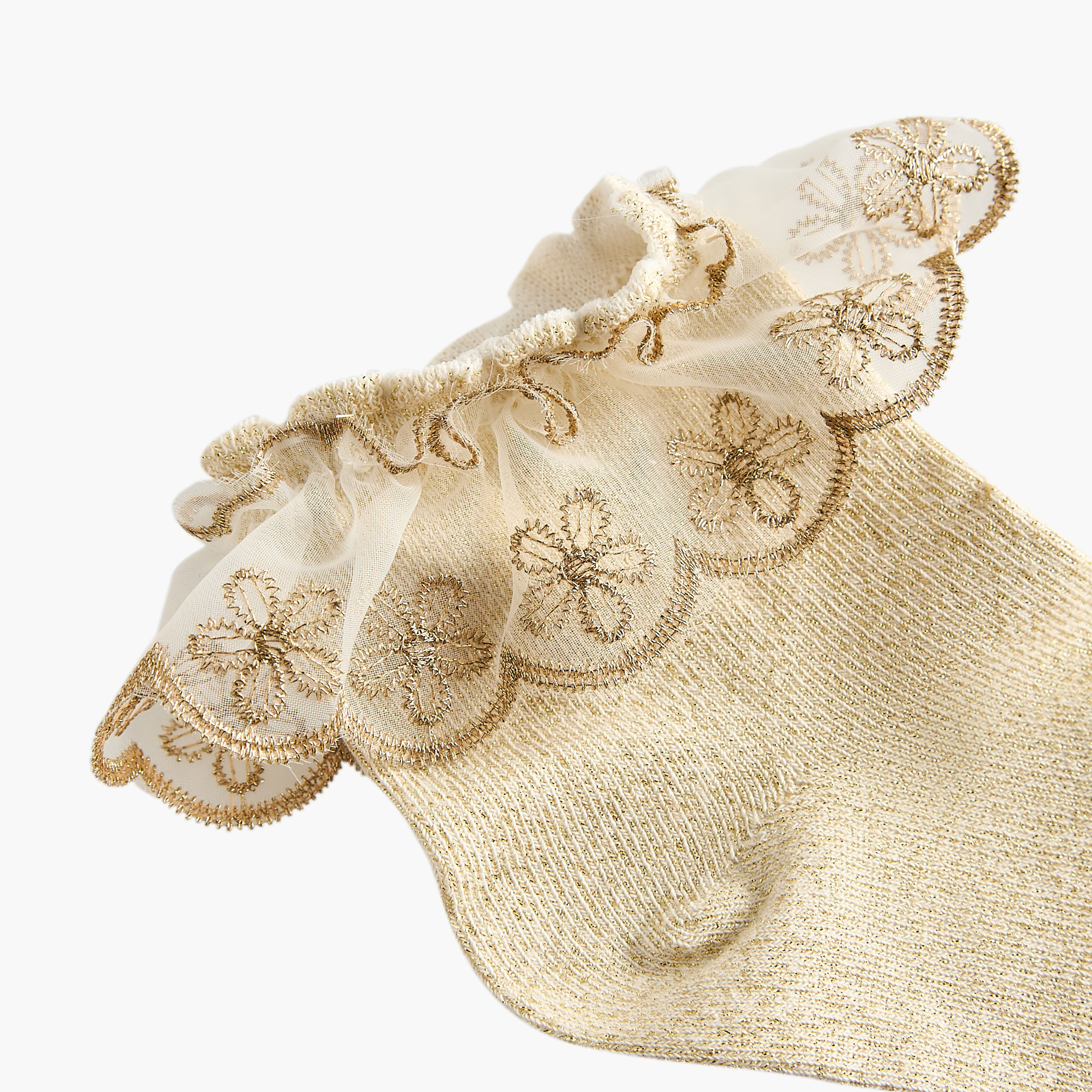 Pack of 2 Celeste Girls Socks with Embroidered Frill-girls-accessories-socks-image-3