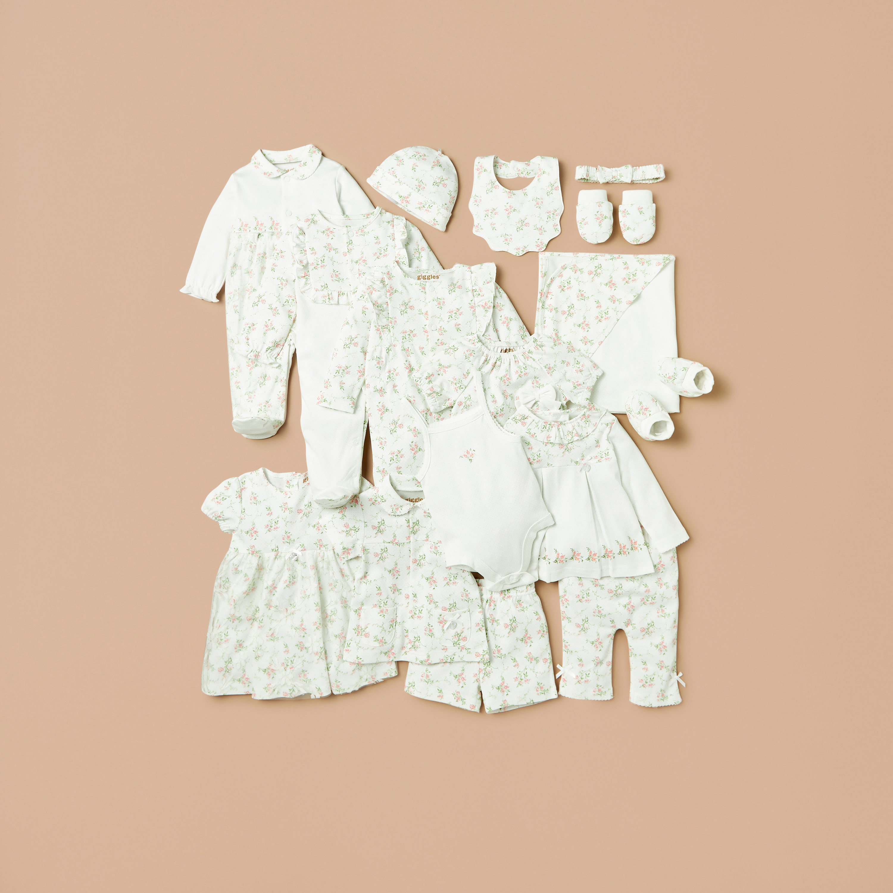 Giggles All-Over Floral Print Sleepsuit with Ruffle Details and Long Sleeves-baby-girls-clothing-nightwear-sleepsuits-image-5
