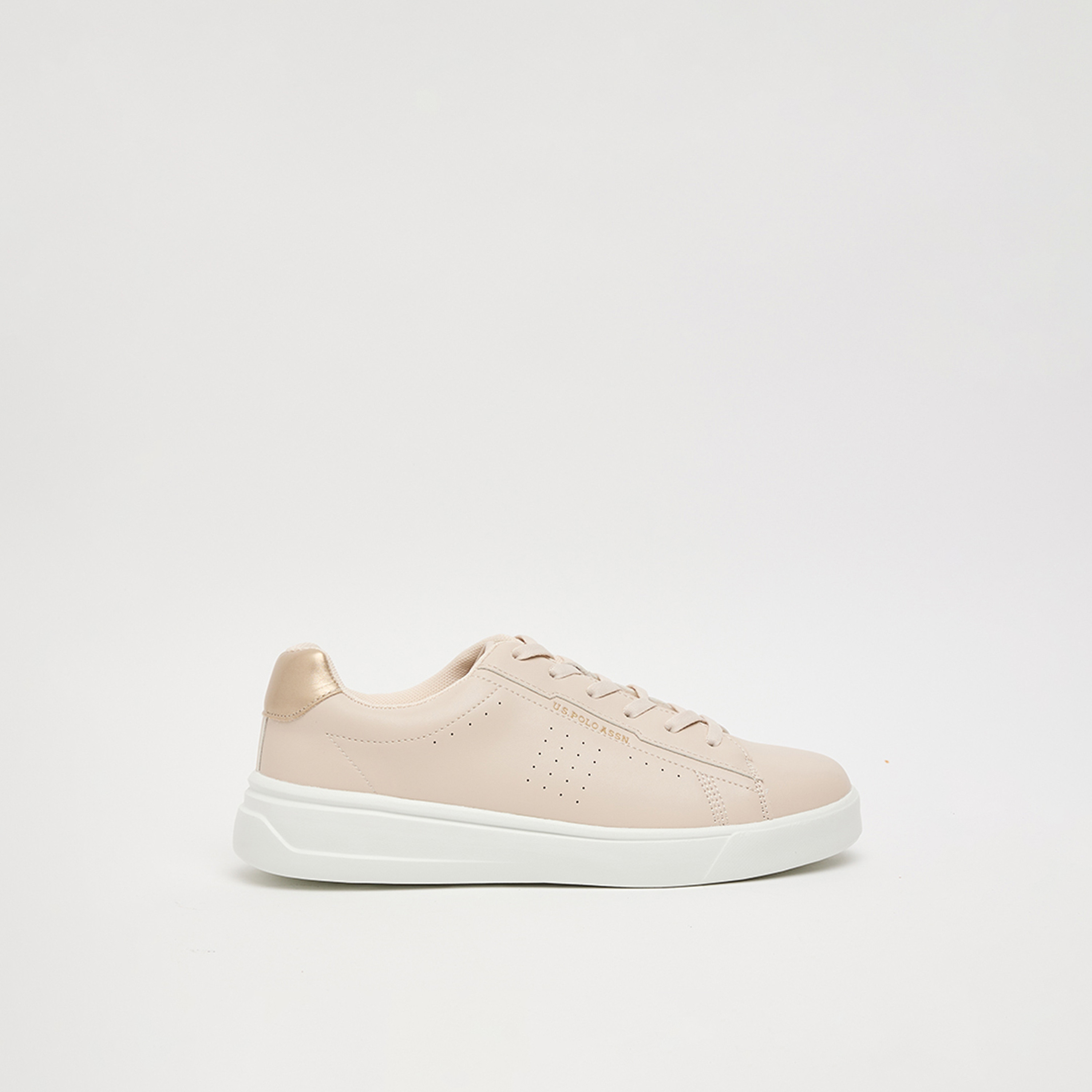 Us Polo Women's Lace-Up Flat Low Ankle Sneakers | ELONA-GLB-WMN-women-shoes-sneakers-image-1