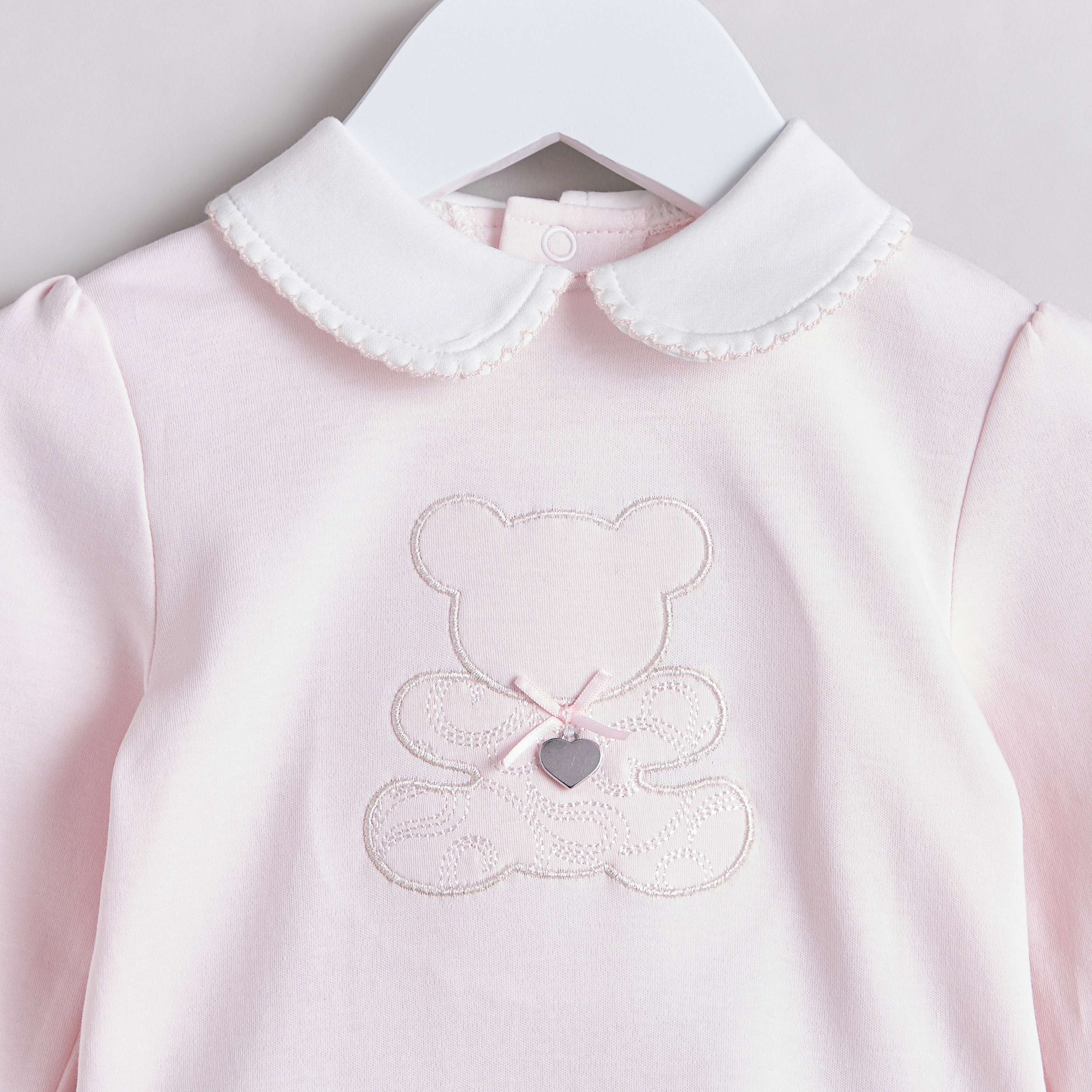 Giggles Teddy Embroidered T-shirt and Pyjama Set-baby-girls-clothing-nightwear-pyjamasets-image-4
