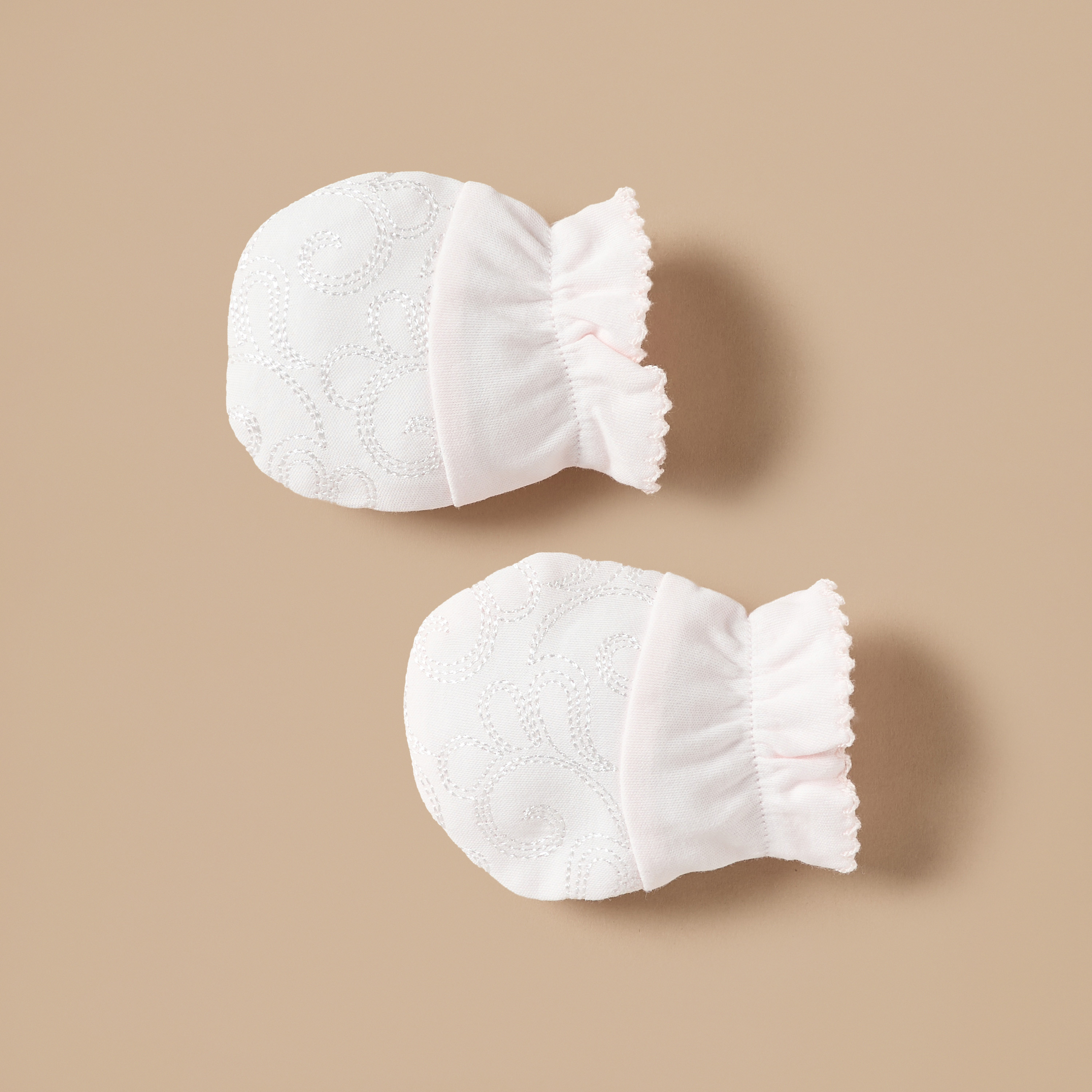 Giggles Embroidered Mittens with Scallop Hem-baby-girls-accessories-mittens-image-2