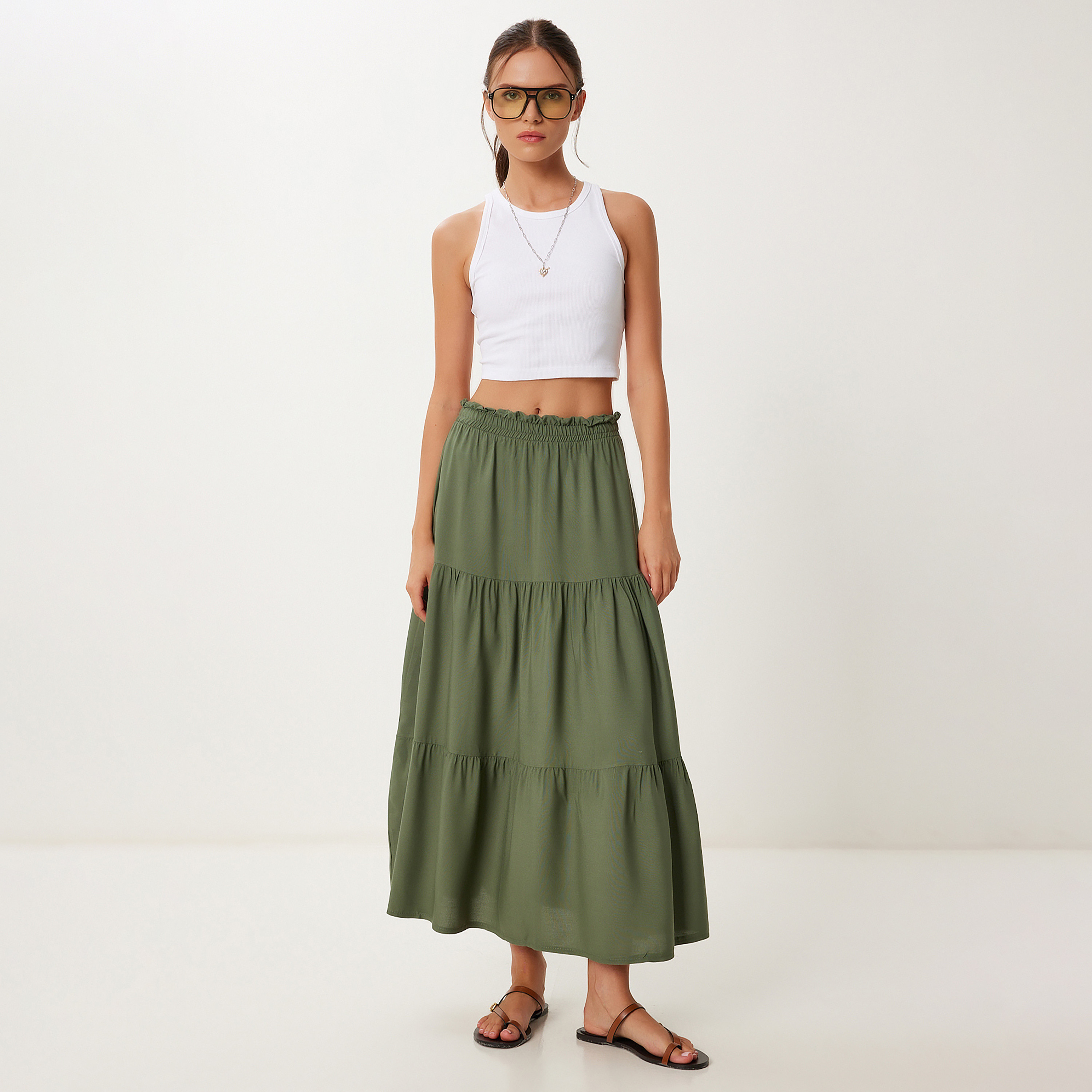 تنورة ماكسي نسائية ذات طبقات من سعادة إسطنبول-women-clothing-bottoms-skirts-image-6