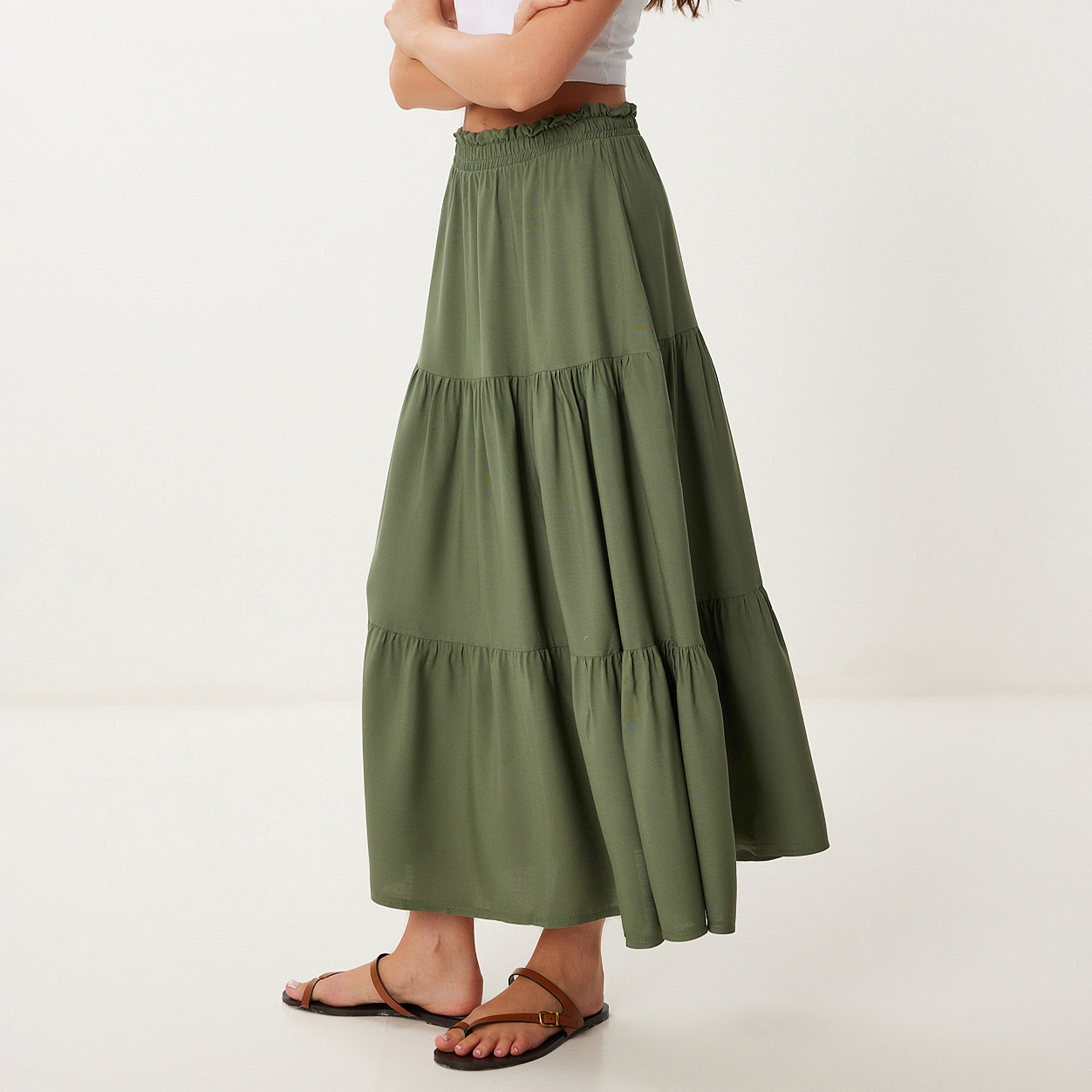 تنورة ماكسي نسائية ذات طبقات من سعادة إسطنبول-women-clothing-bottoms-skirts-image-8