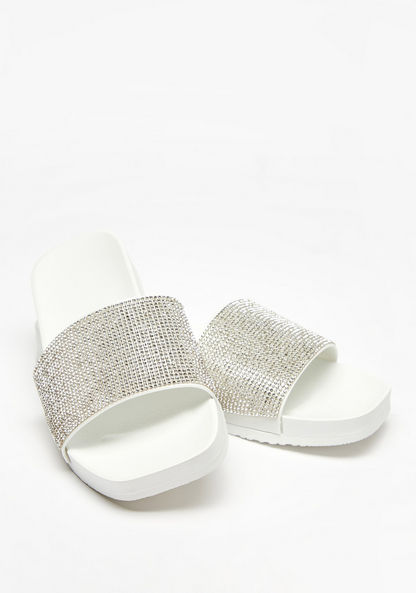 Embellished Open Toe Slide Slippers-Women%27s Flip Flops & Beach Slippers-image-3