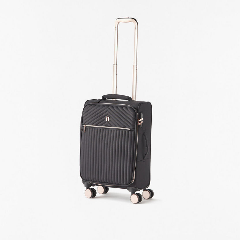 IT Textured Softcase Luggage Trolley Bag with Retractable Handle-Luggage-image-1
