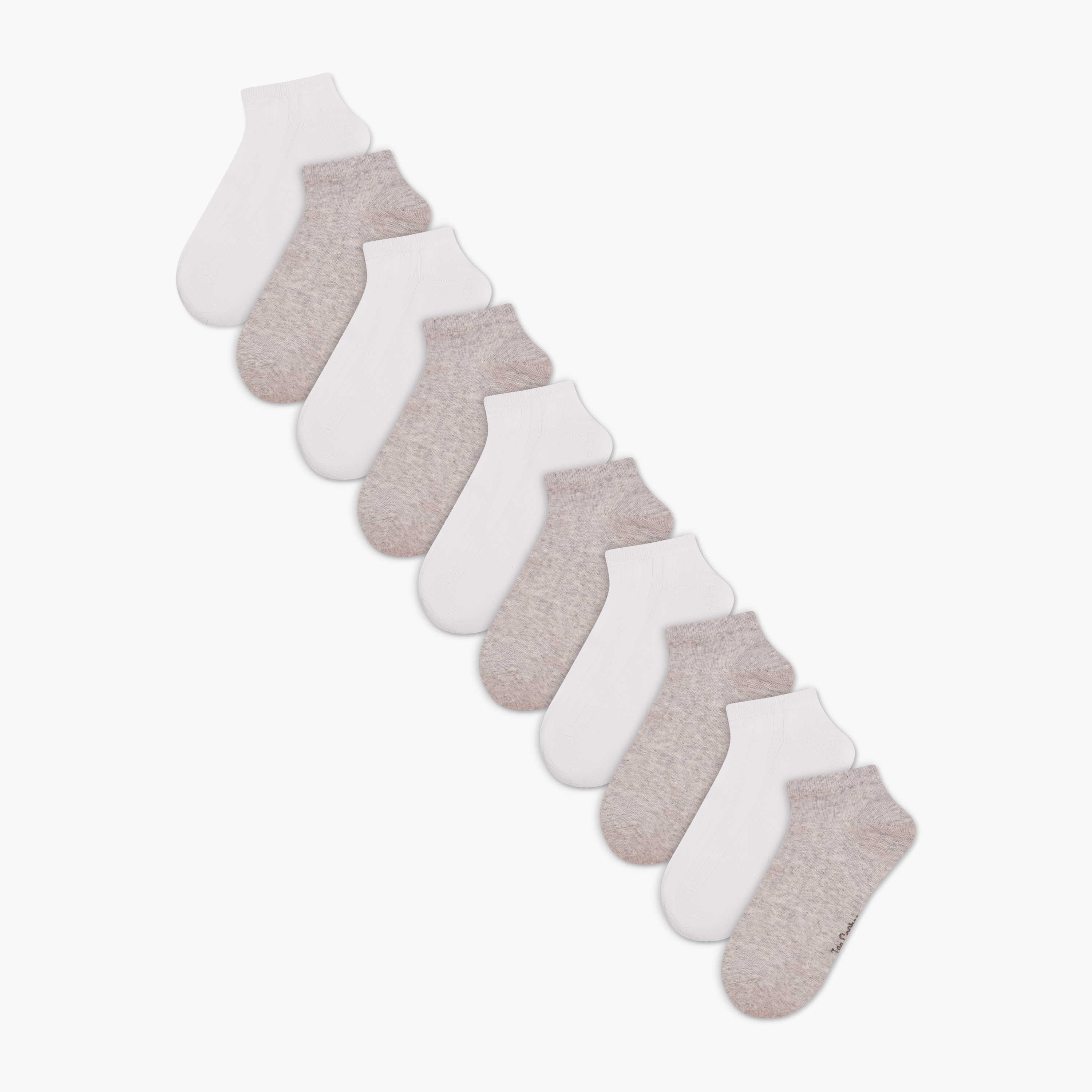 طقم جوارب 10 أزواج بطول الكاحل للرجال من لي كوبر-men-socks-image-1