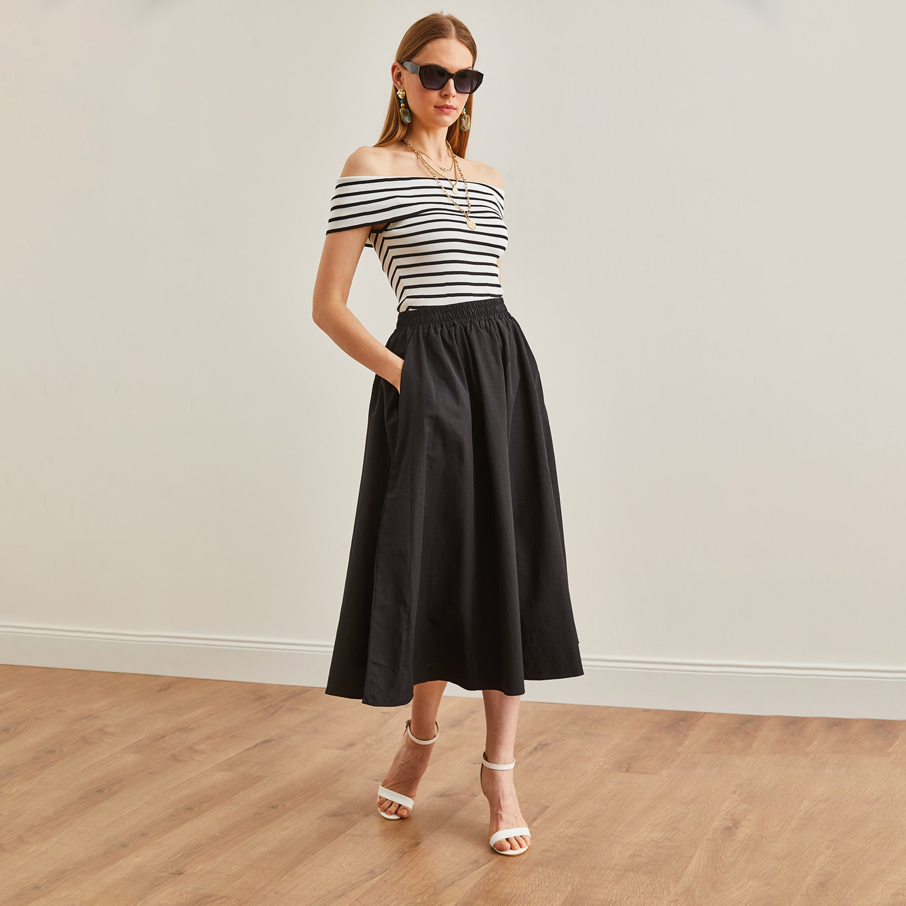 تنورة ماكسي سوداء عالية الخصر للنساء من أولالوك-women-clothing-bottoms-skirts-image-4