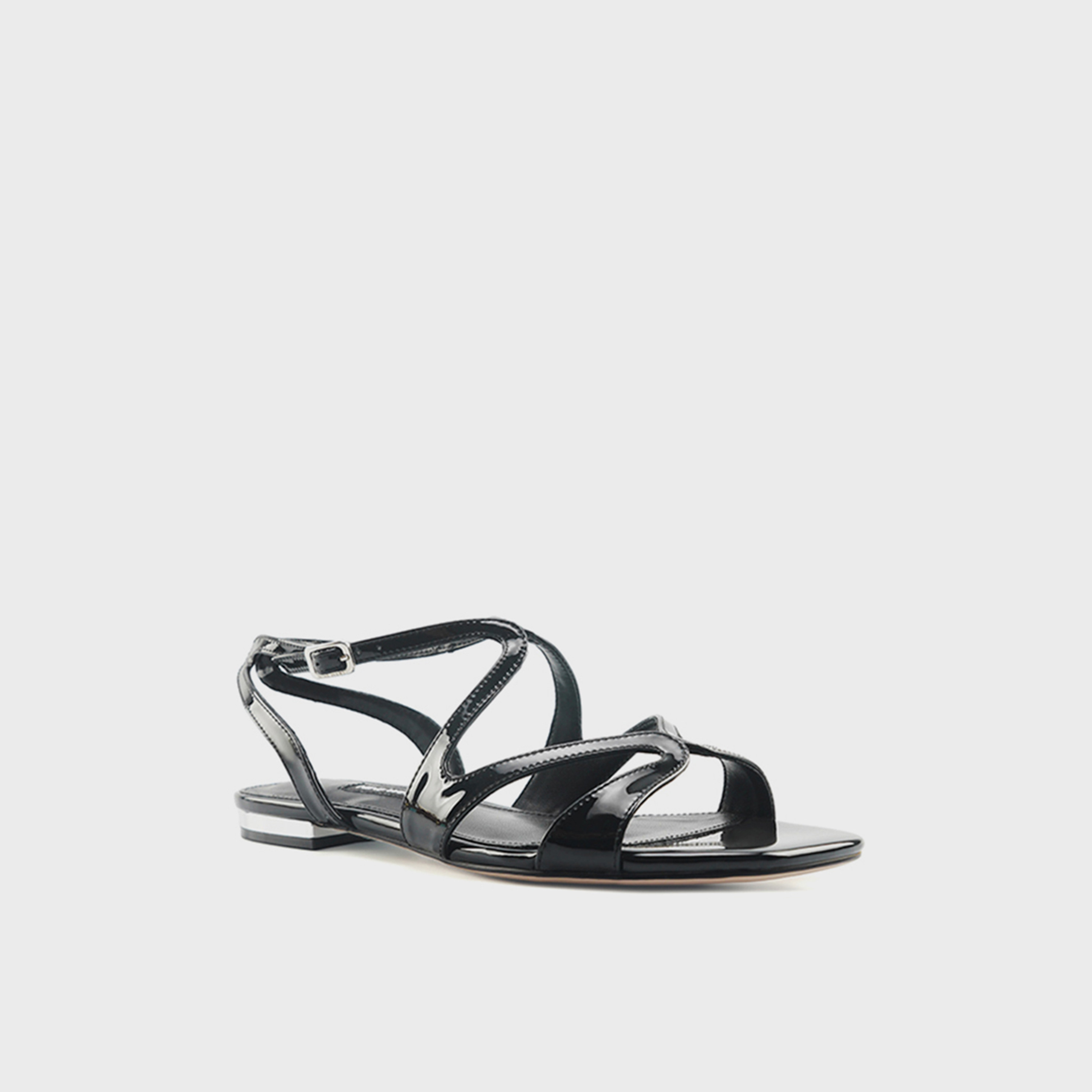 Nine West Women's Buckle Strap Flat Sandals | ETRIN-6FX-women-shoes-sandals-flats-image-1