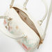 Elle Floral Print Bowler Bag with Detachable Strap and Zip Closure-Women%27s Handbags-thumbnail-4