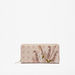 Elle Monogram Detail Embroidered Zip Around Wallet-Wallets & Clutches-thumbnail-0