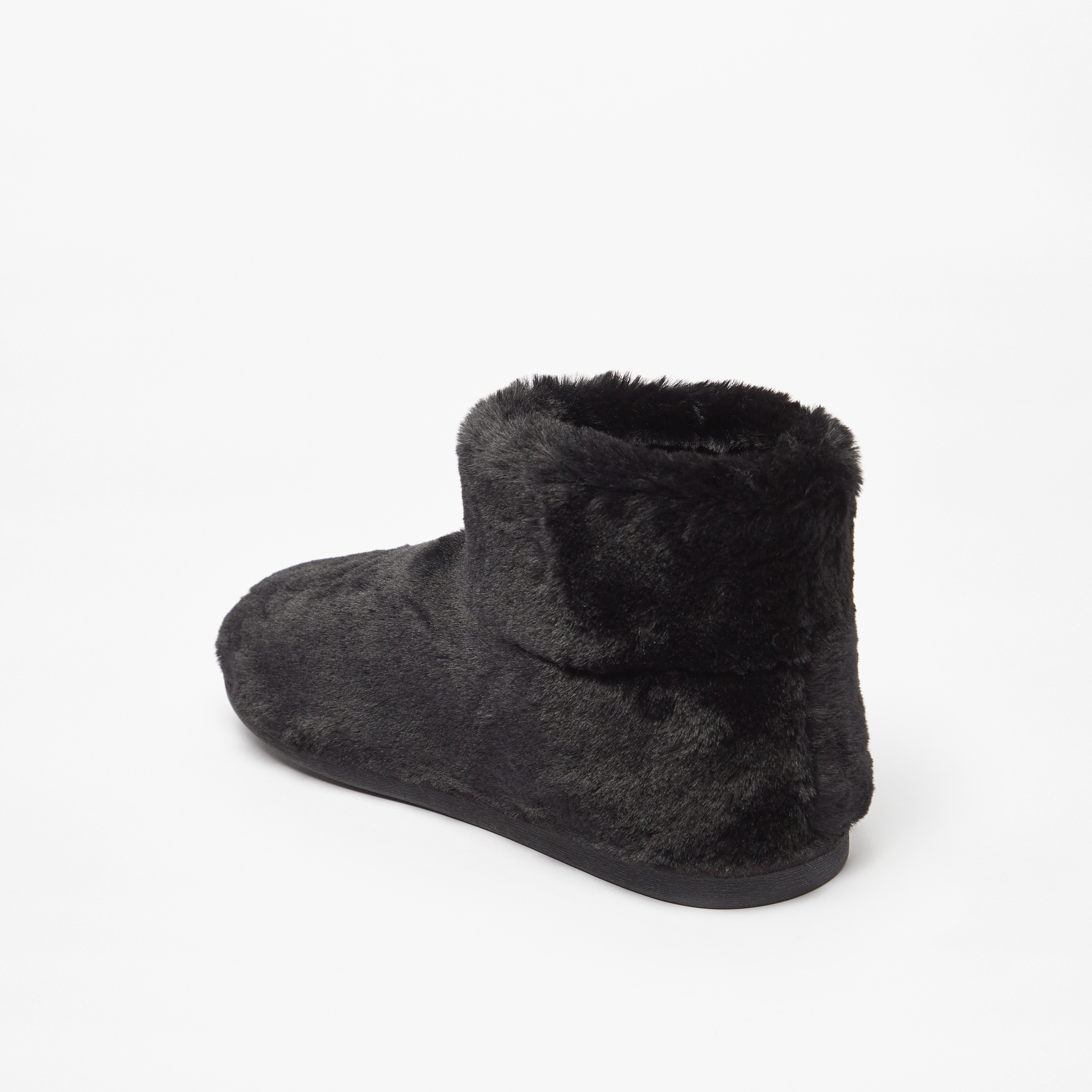 Slip on fuzzy online boots