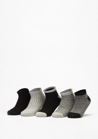 Assorted Ankle Length Socks - Set of 5-Boy%27s Socks-image-0
