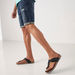 Le Confort Buckle Detail Slip-On Sandals-Men%27s Sandals-thumbnailMobile-0