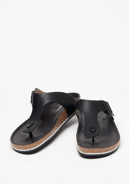 Le Confort Buckle Detail Slip-On Sandals-Men%27s Sandals-image-2