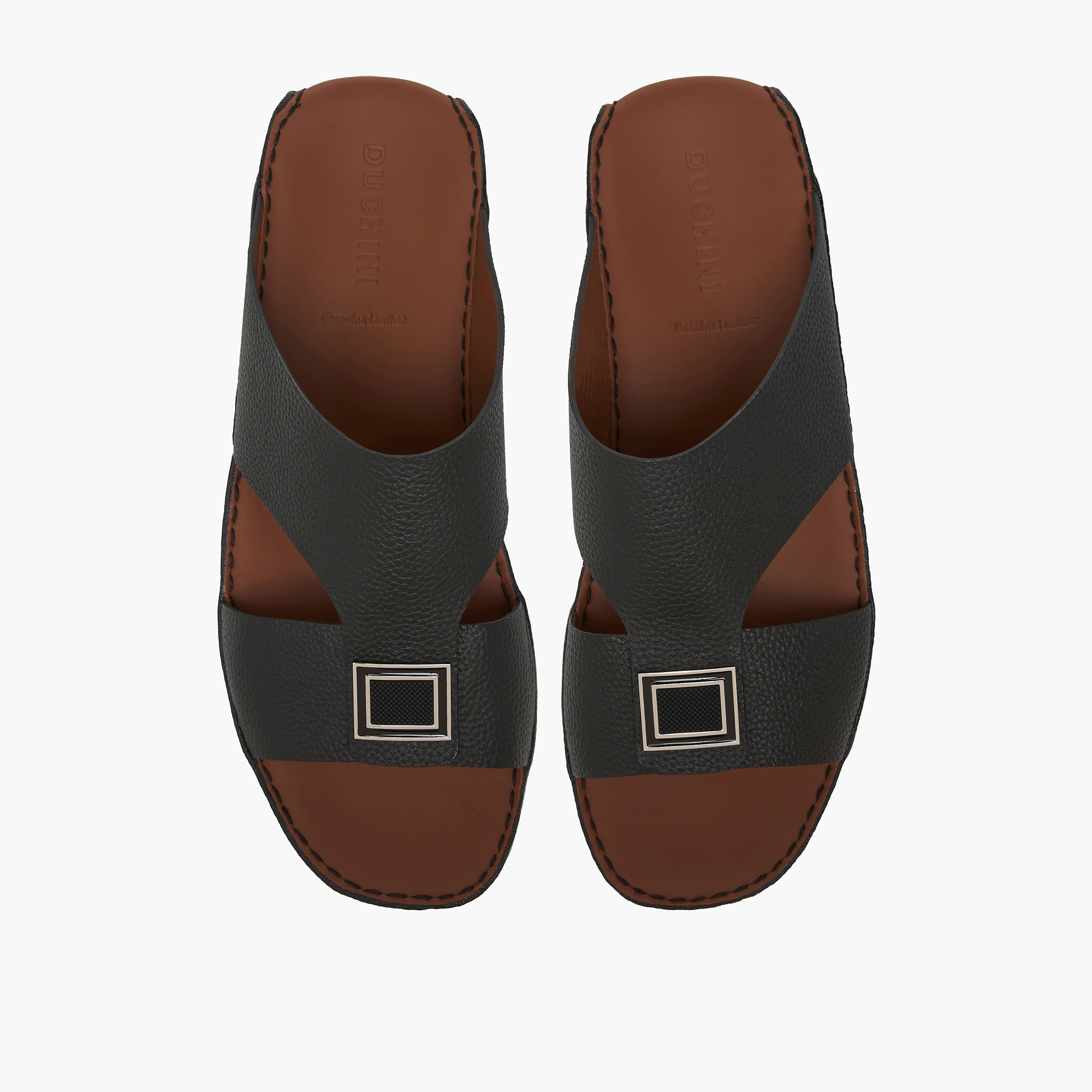 صندل عربي جلد بارز الملمس للرجال من دوتشيني-men-shoes-sandals-image-1