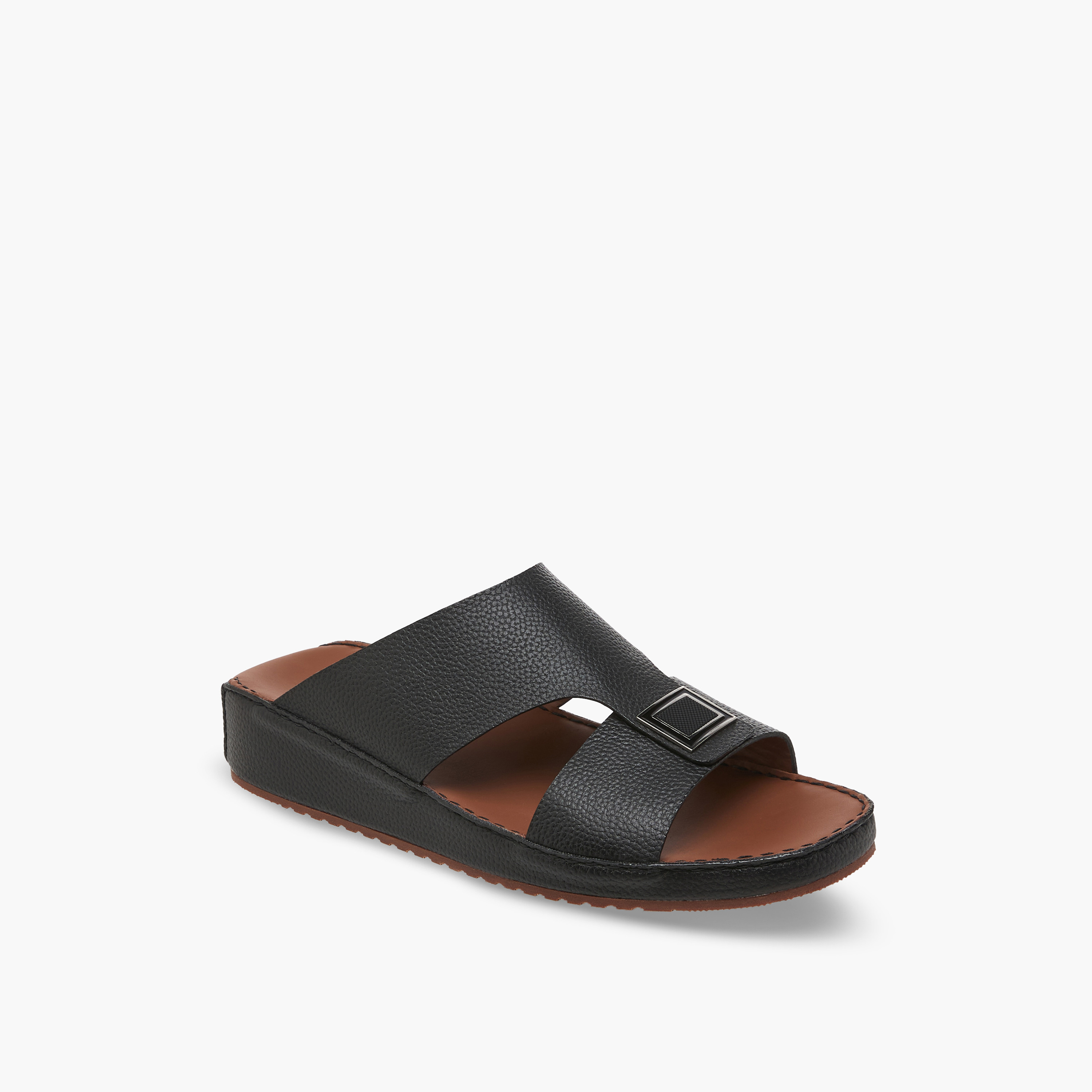 صندل عربي جلد بارز الملمس للرجال من دوتشيني-men-shoes-sandals-image-2