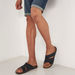 Le Confort Solid Cross Strap Sandals-Men%27s Sandals-thumbnail-0