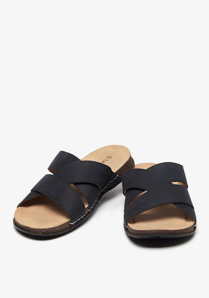 Le Confort Solid Cross Strap Sandals
