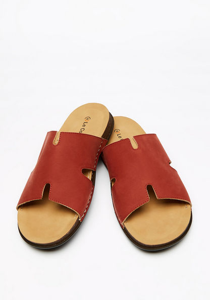 Le Confort Solid Open Toe Slip-On Sandals