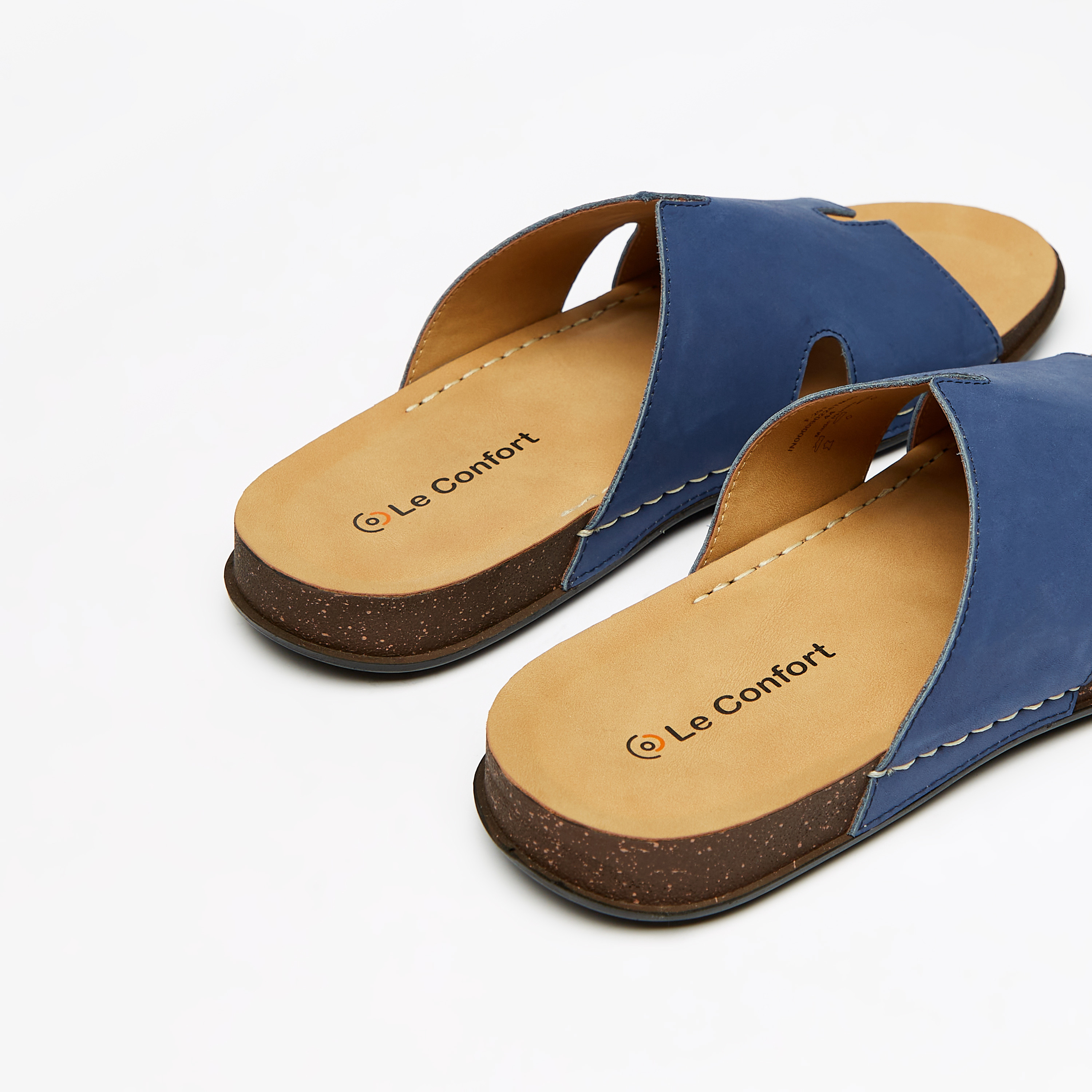 صندل سادة سهل الارتداء بمقدمة مستديرة من لو كونفورت-men-shoes-sandals-image-4