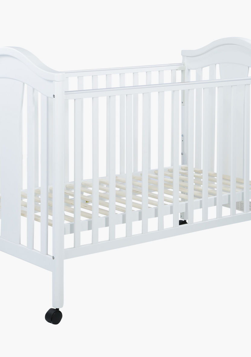 Juniors Arthur Wooden Crib with Three Adjustable Heights- White (Up to 3 years)-Baby Cribs-image-3