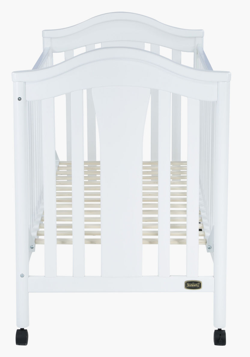 Juniors Arthur Wooden Crib with Three Adjustable Heights- White (Up to 3 years)-Baby Cribs-image-4