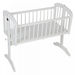 Juniors Kent Wooden Cradle with Mattress - White (Up to 4 months)-Cradles and Bassinets-thumbnail-3