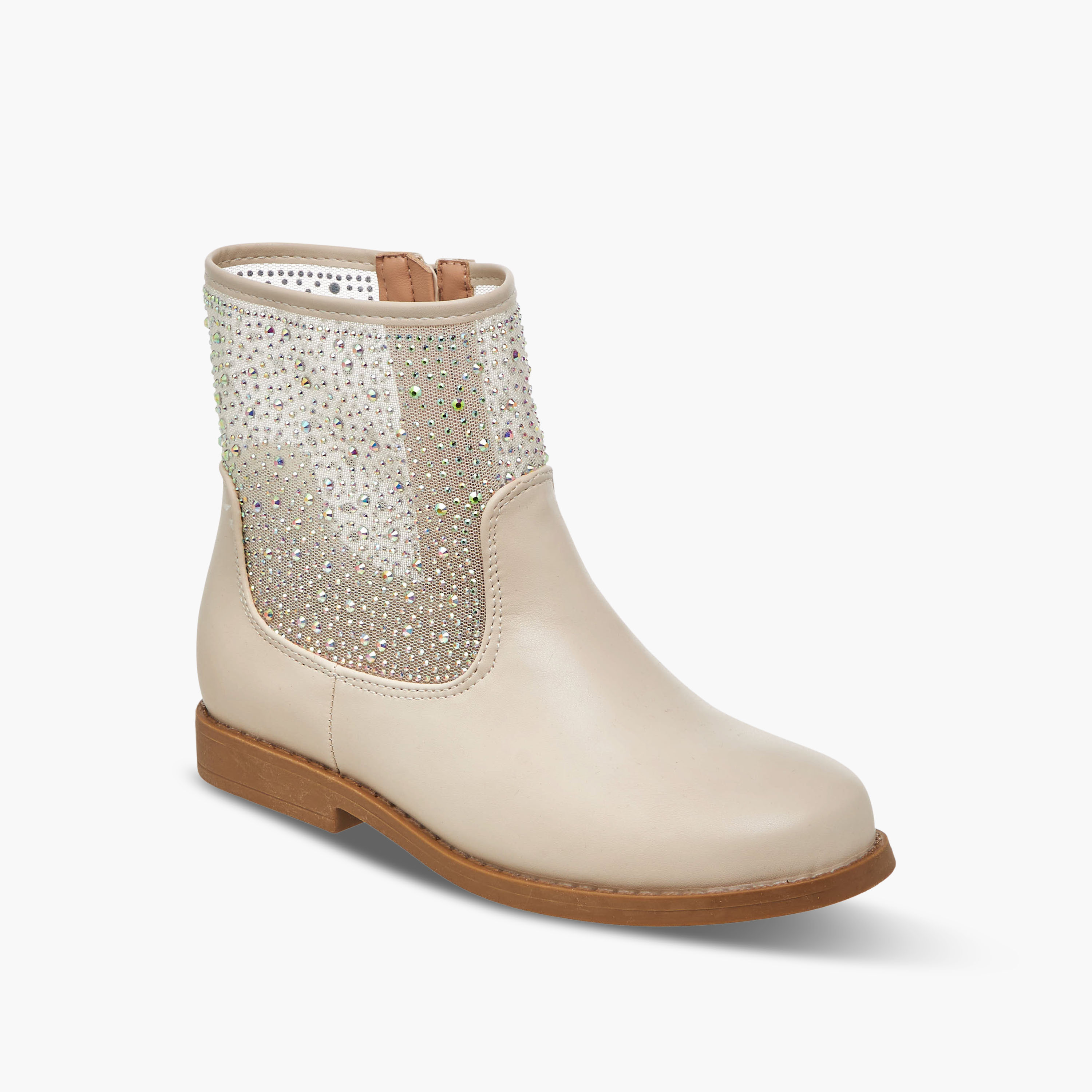 Celeste Girls Embellished High Cut Boots-girls-shoes-boots-image-2