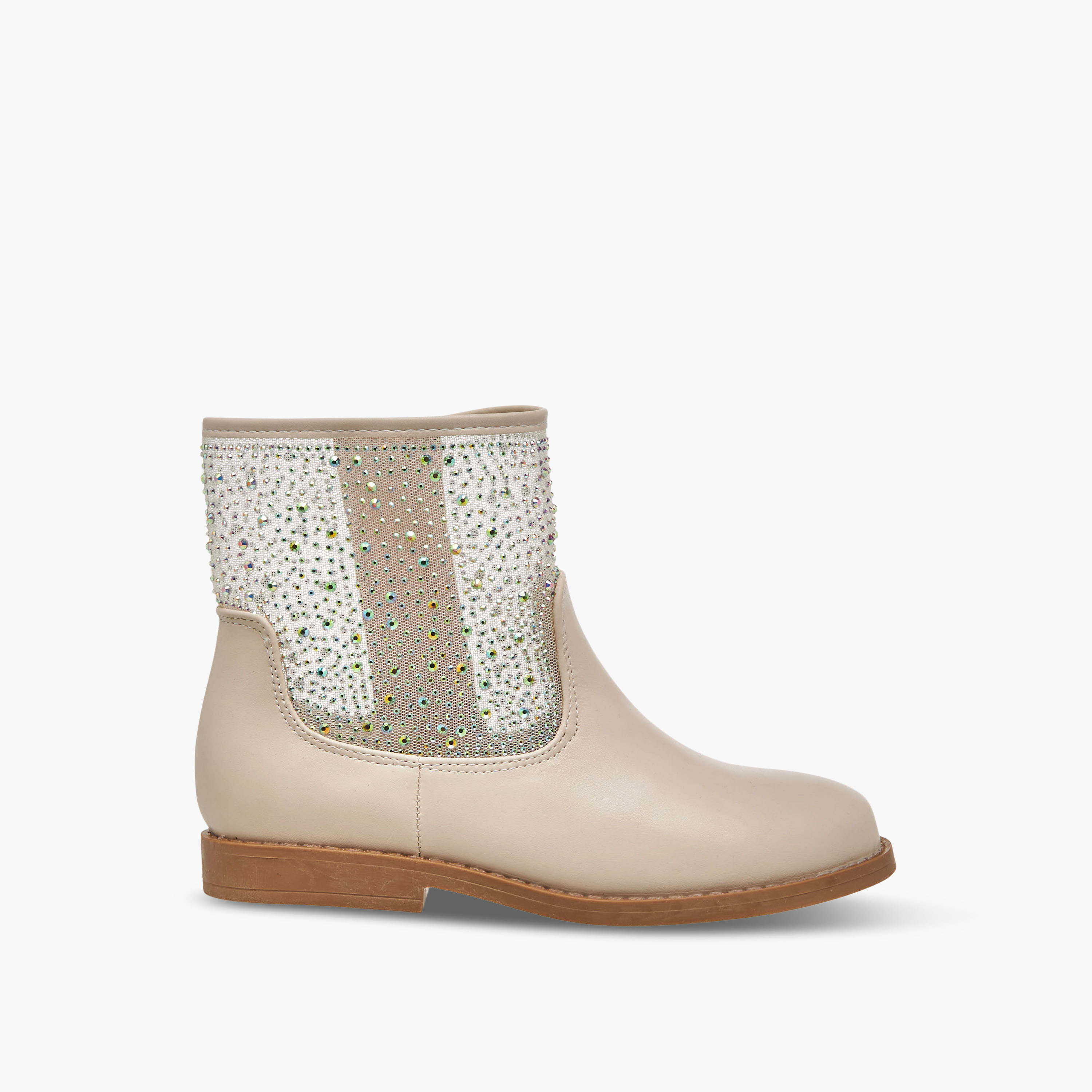 Celeste Girls Embellished High Cut Boots-girls-shoes-boots-image-3